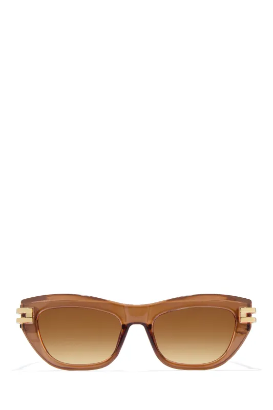 Sunny & Chic Sunglasses - Brown sold by Miss Lola