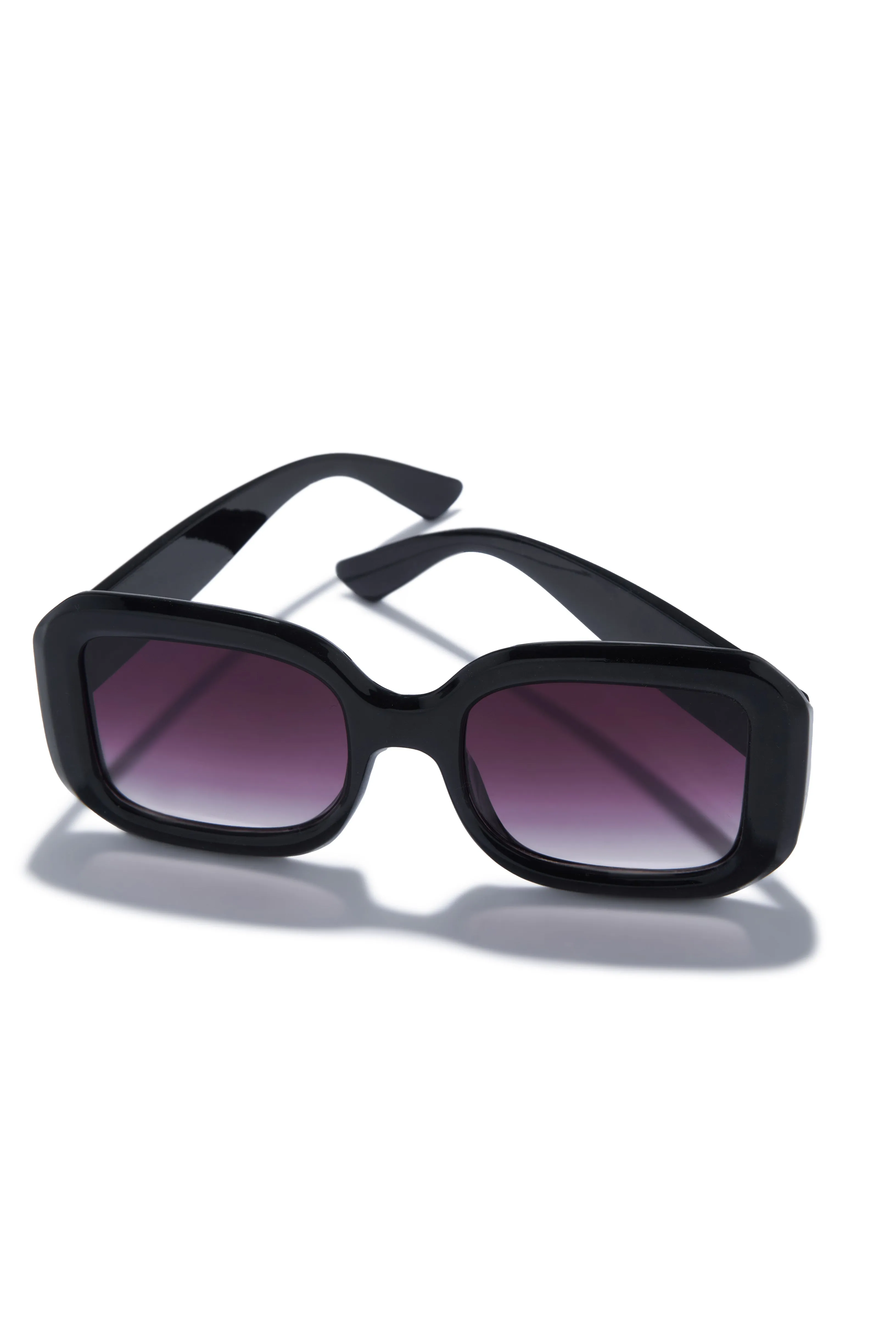 Sunny Beaches Oversized Sunglasses - Clear Black sold by Miss Lola product image thumbnail 2