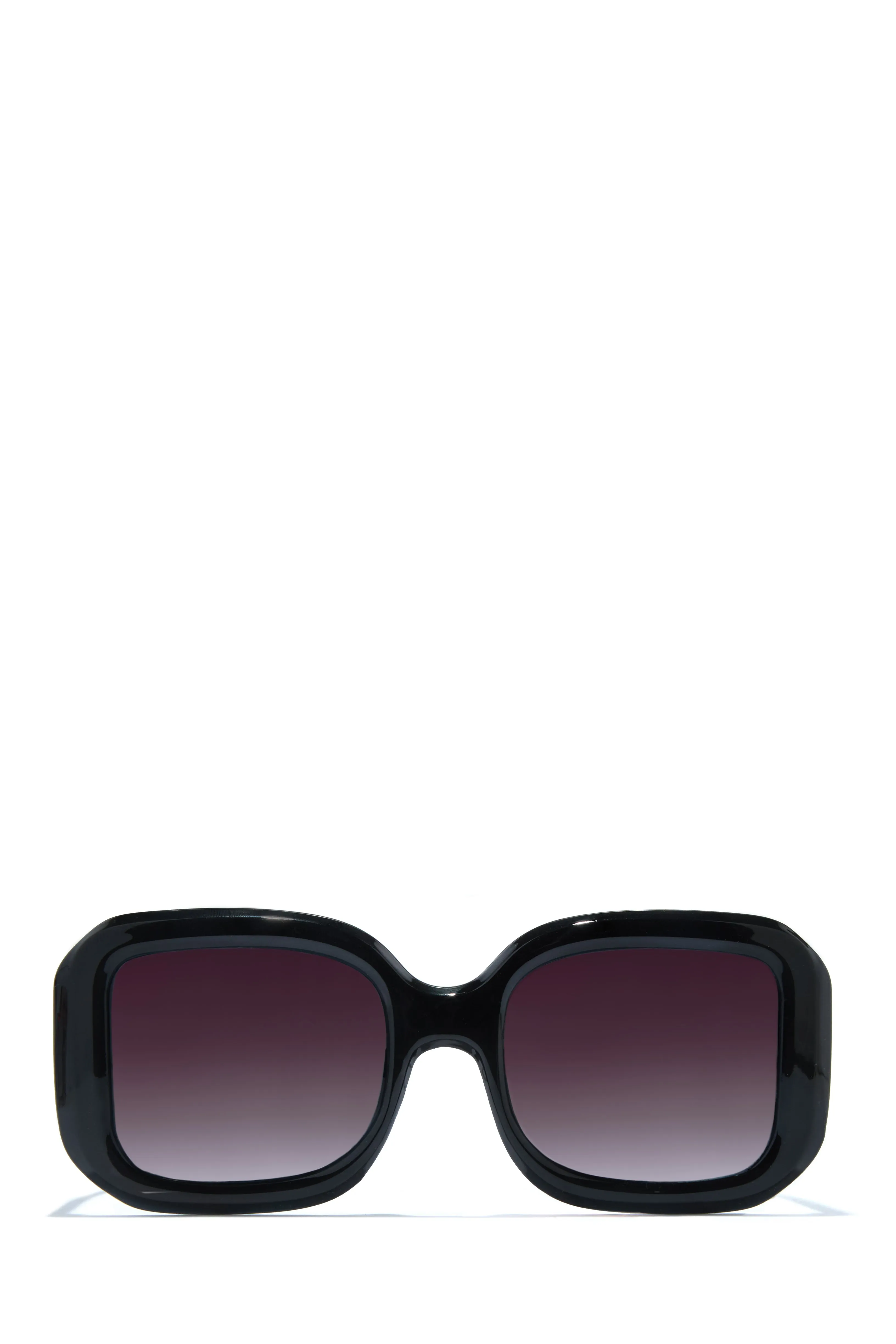 Sunny Beaches Oversized Sunglasses - Clear Black sold by Miss Lola product image thumbnail 4