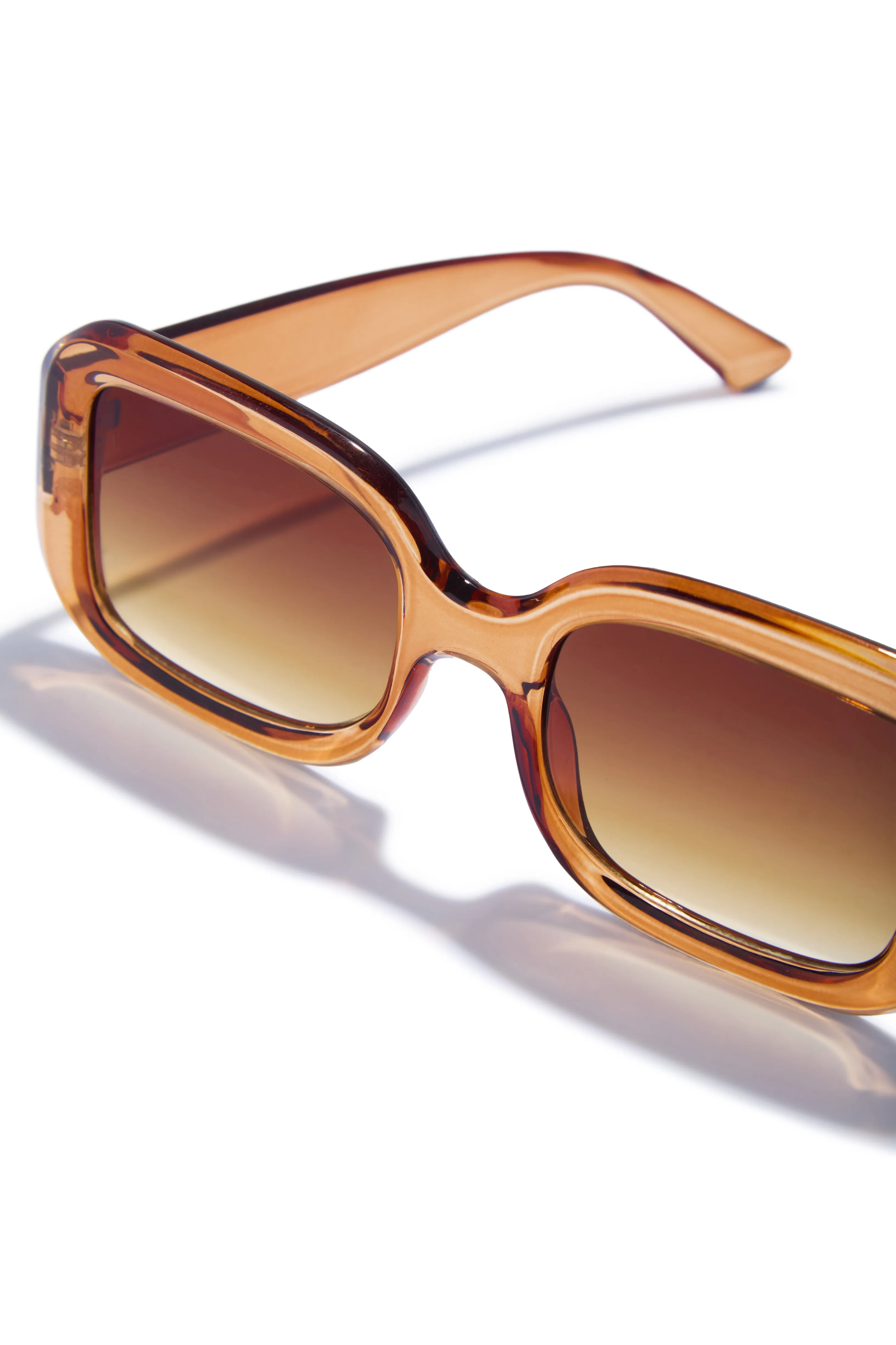 Sunny Beaches Oversized Sunglasses - Tan sold by Miss Lola product image thumbnail 2