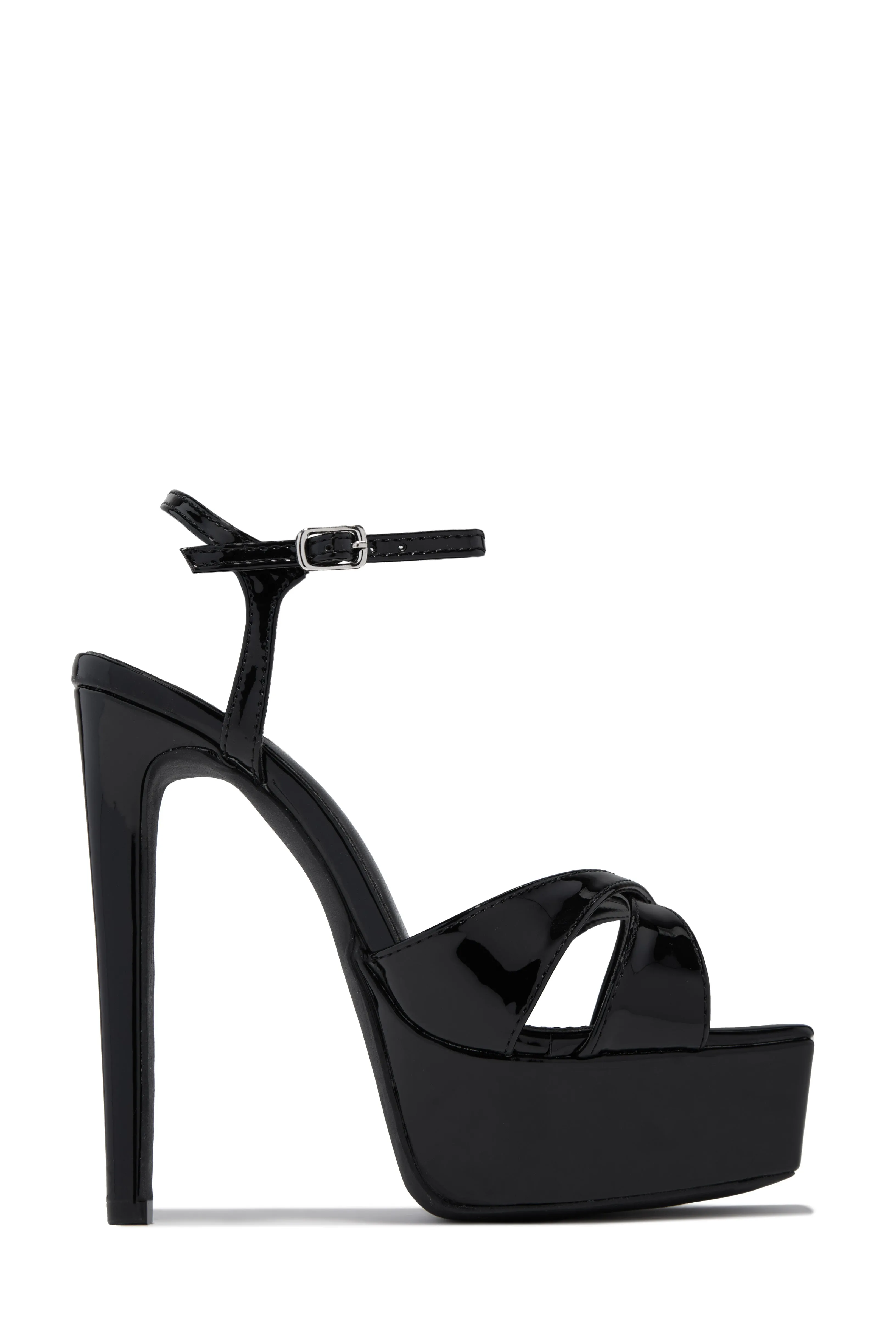 Hot Bombshell Platform High Heels - Black sold by Miss Lola