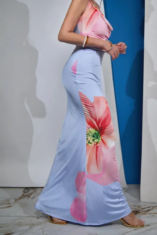 Lillia Maxi Dress - Blue sold by Miss Lola