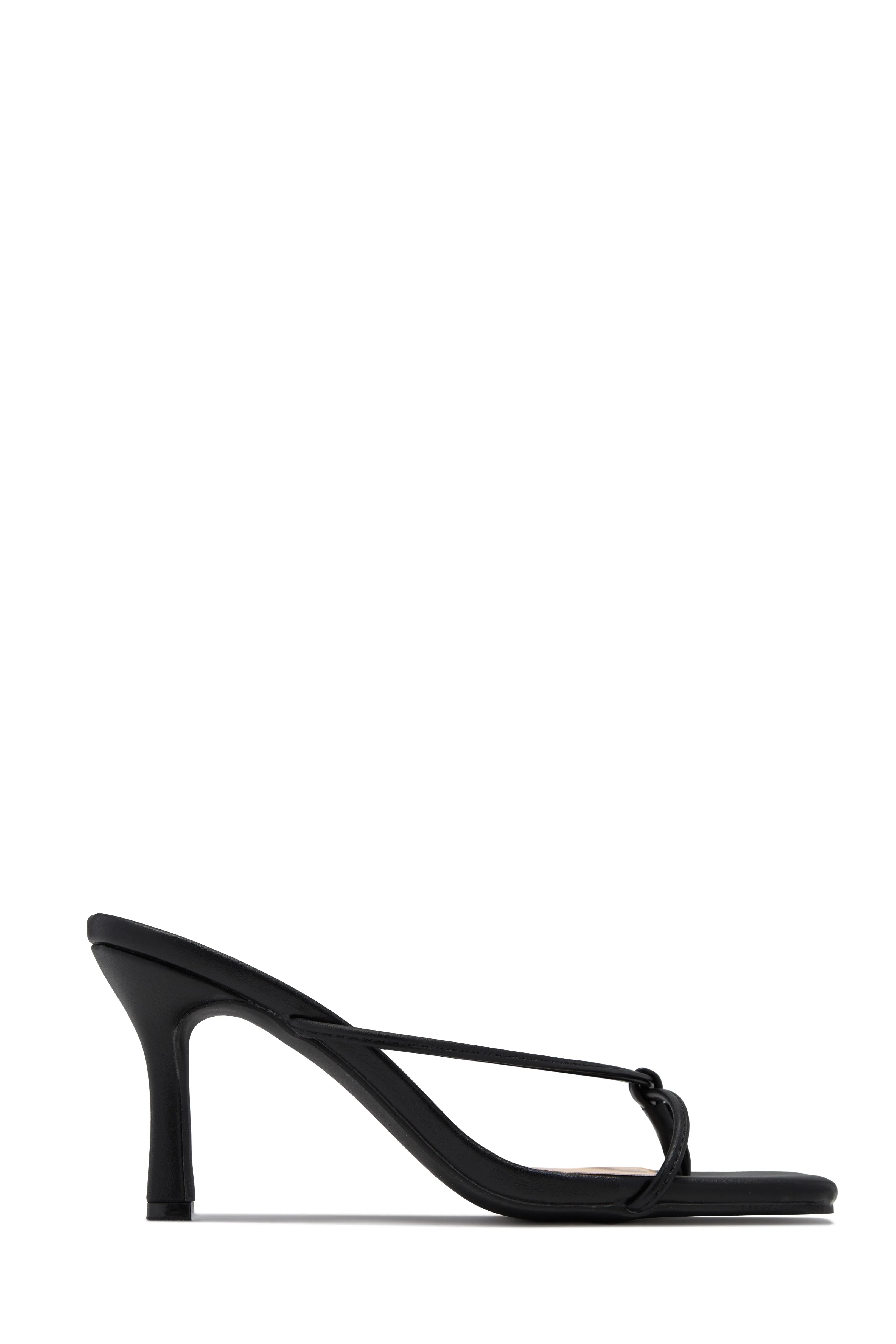 Mely Mid Heel Mules - Black sold by Miss Lola product image thumbnail 4