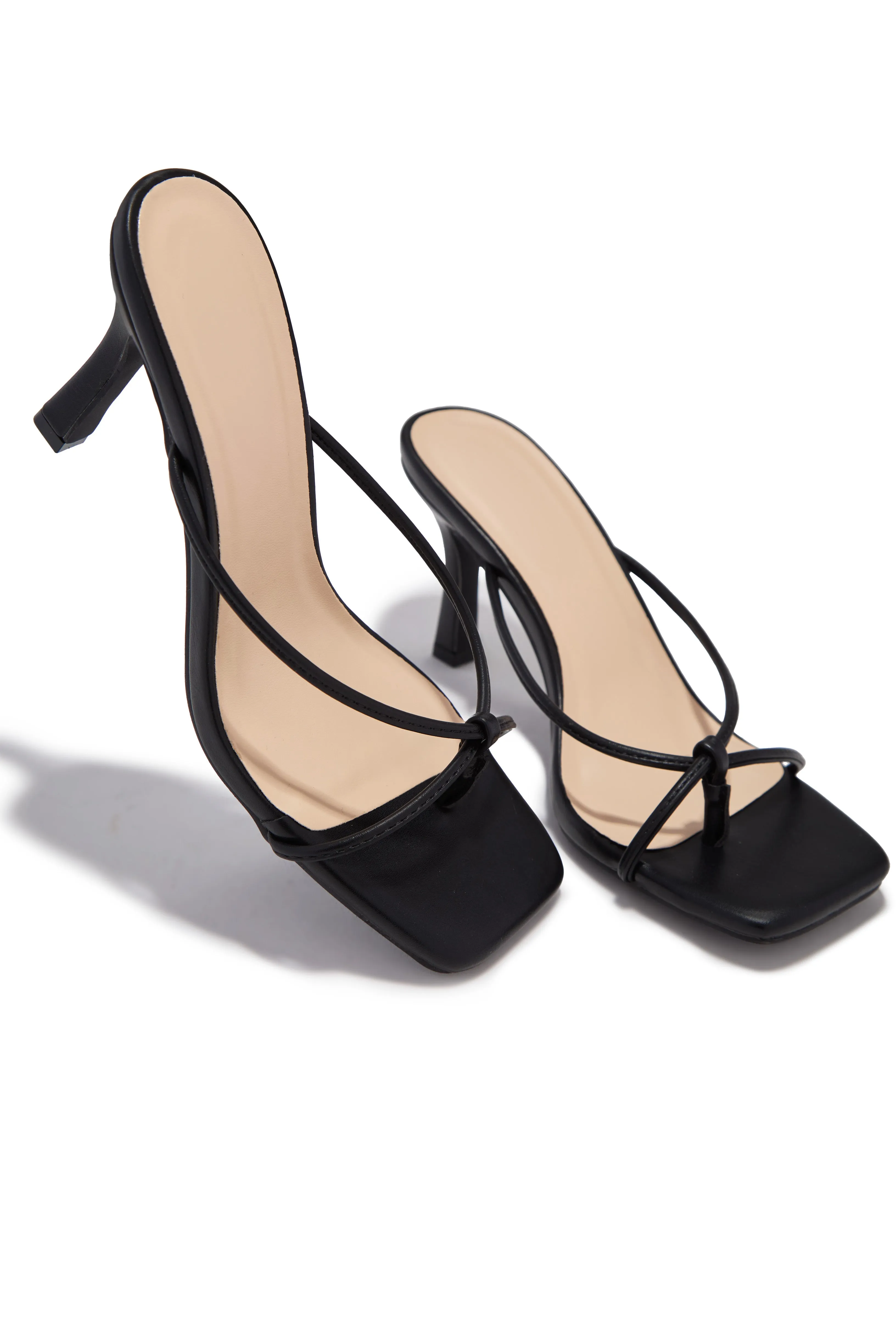 Mely Mid Heel Mules - Black sold by Miss Lola