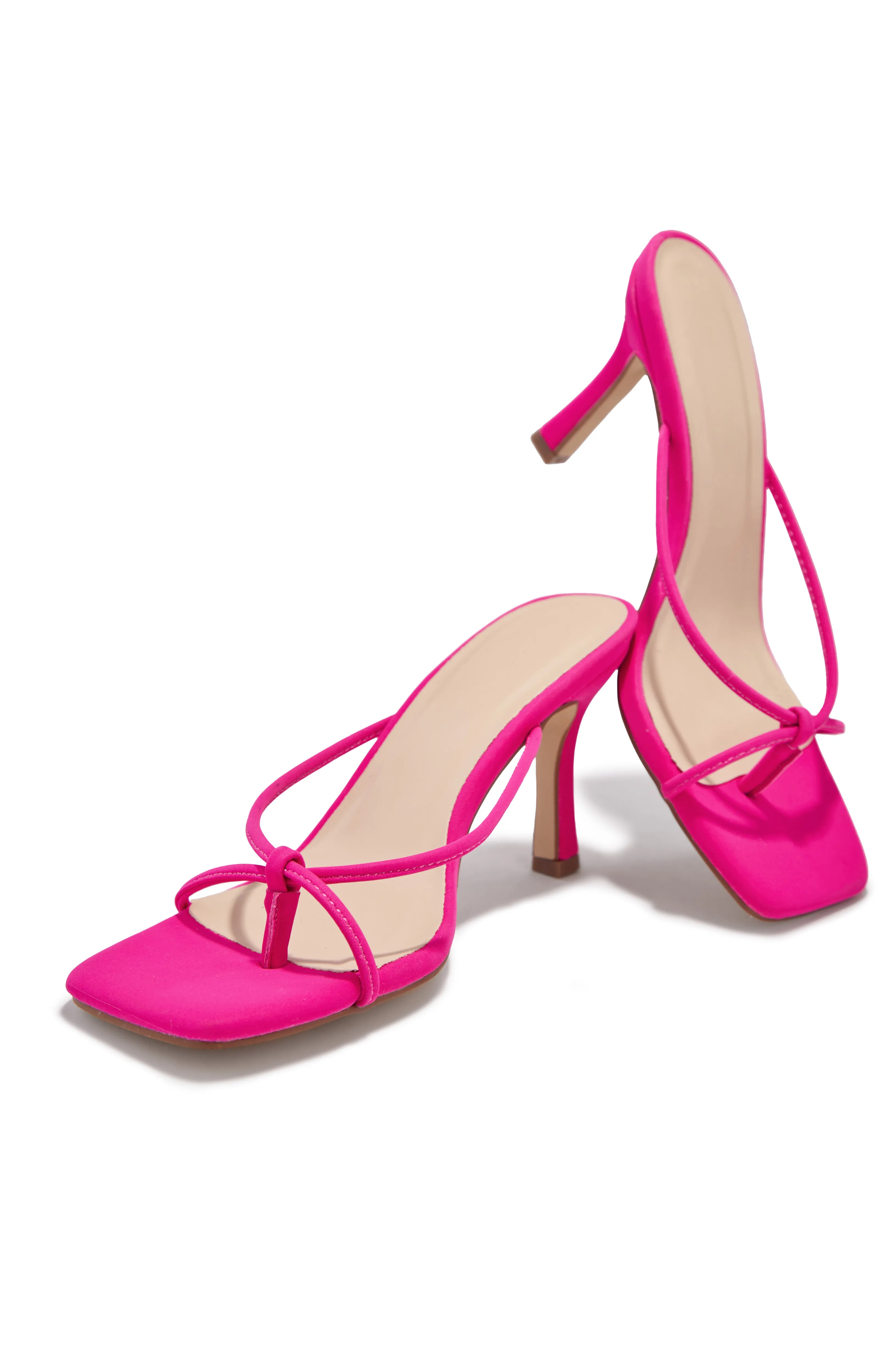Mely Mid Heel Mules - Pink sold by Miss Lola product image thumbnail 3