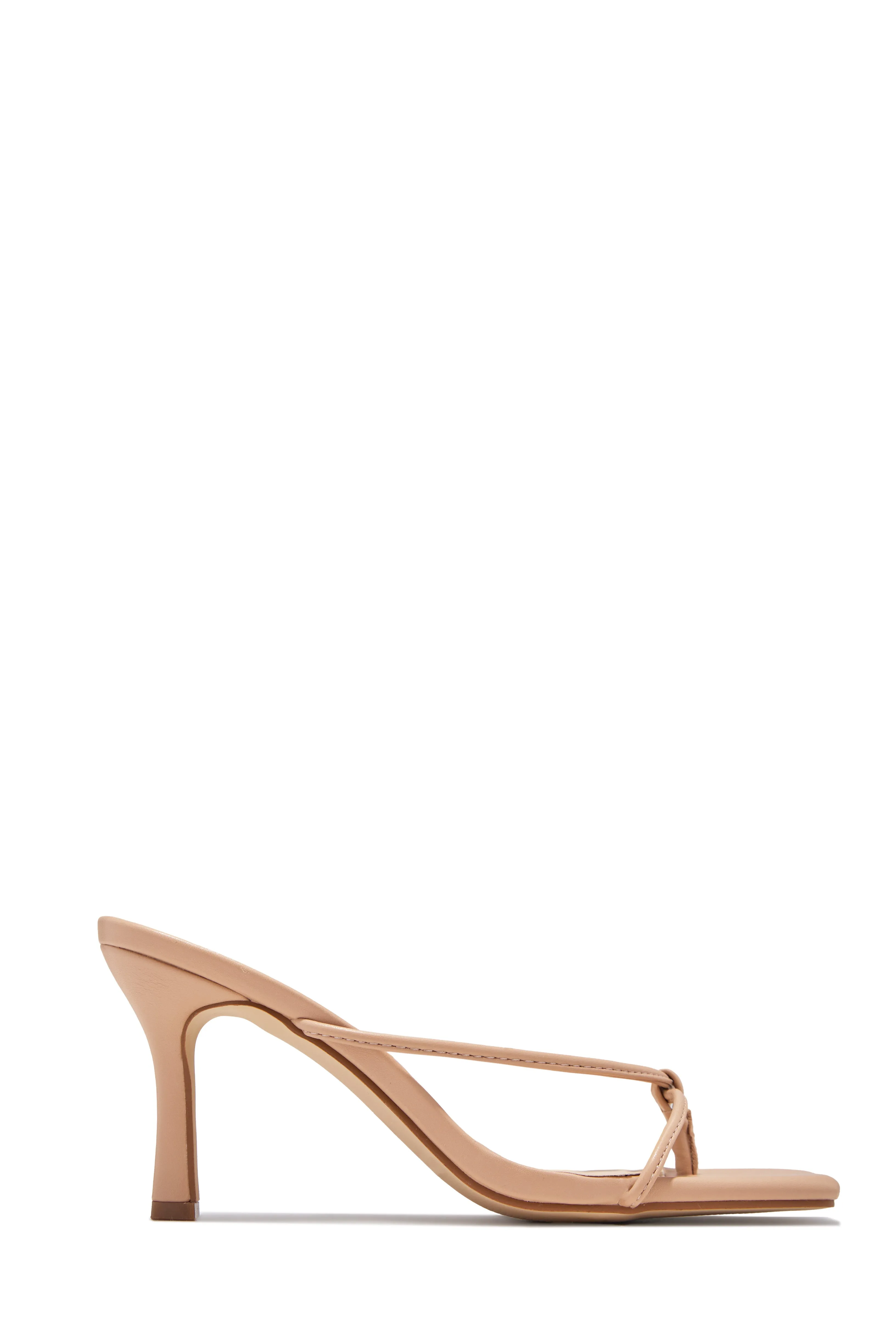 Mely Mid Heel Mules - Nude sold by Miss Lola product image thumbnail 3