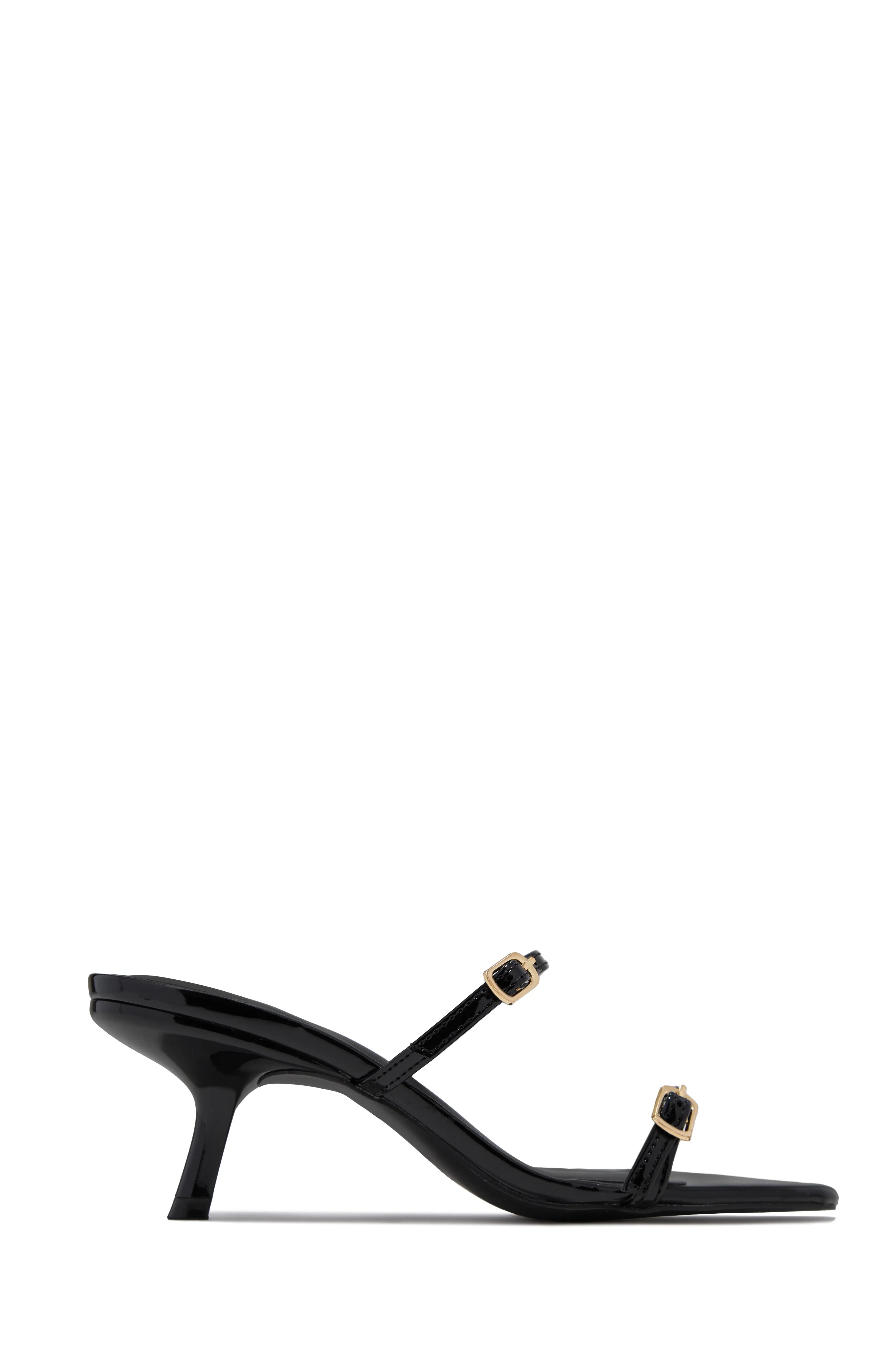 Disna Mid Heel Mules - Black sold by Miss Lola product image thumbnail 4