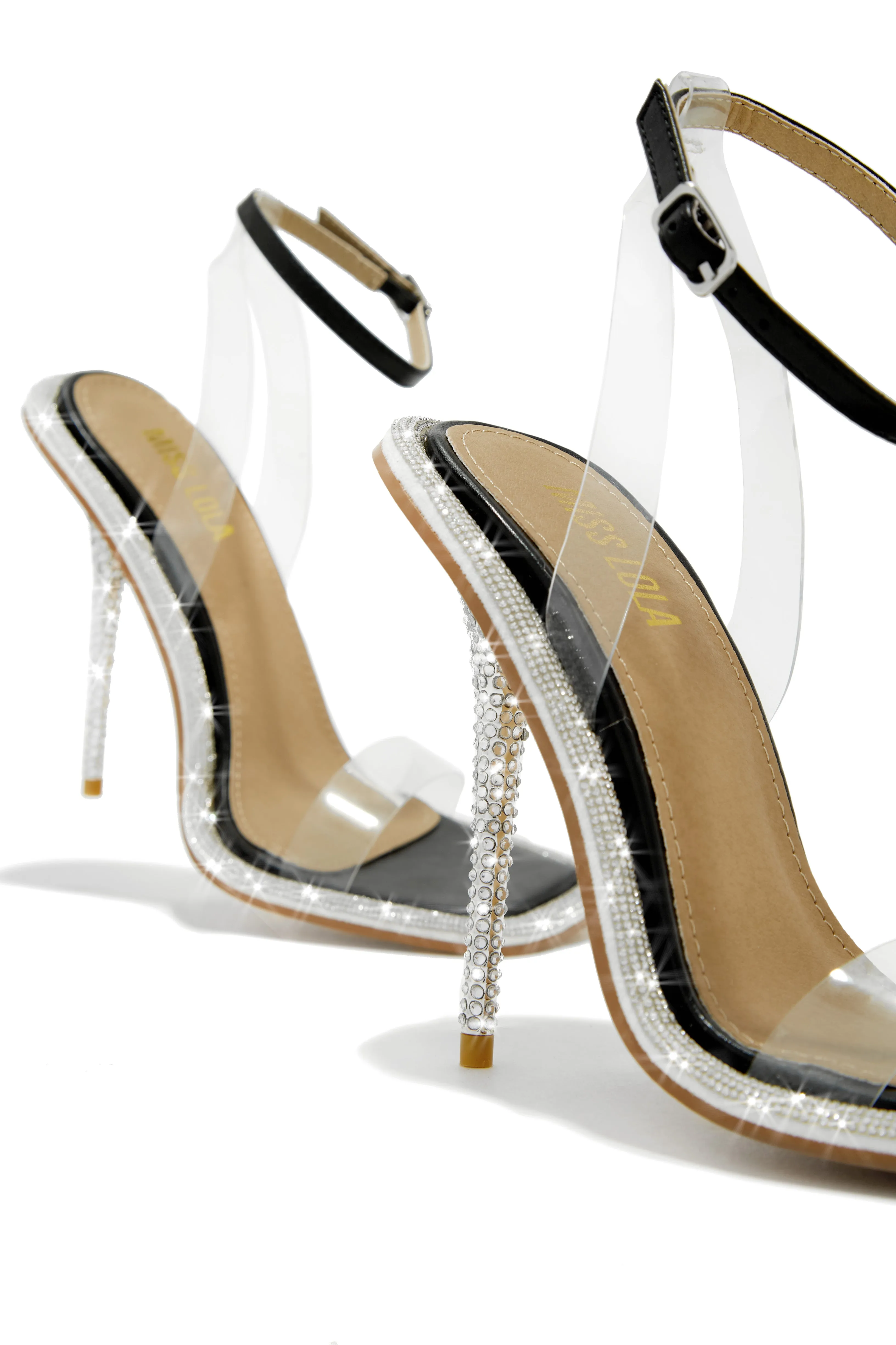 Unforgettable Nights Embellished High Heels - Black sold by Miss Lola product image thumbnail 5