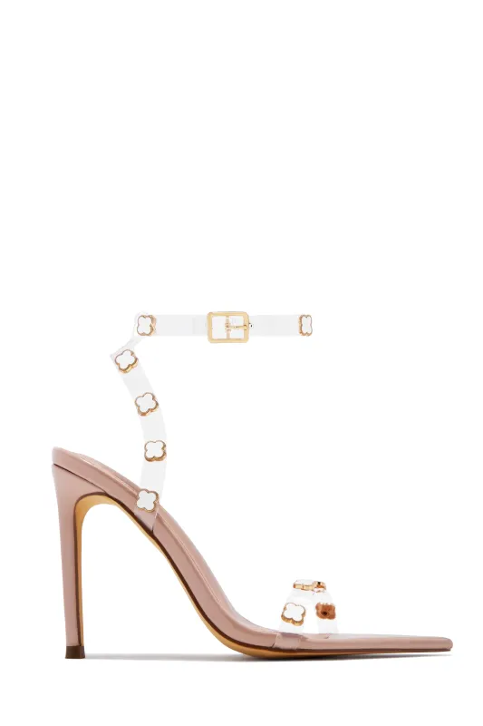 Aurela Clear Strap High Heels - Nude sold by Miss Lola