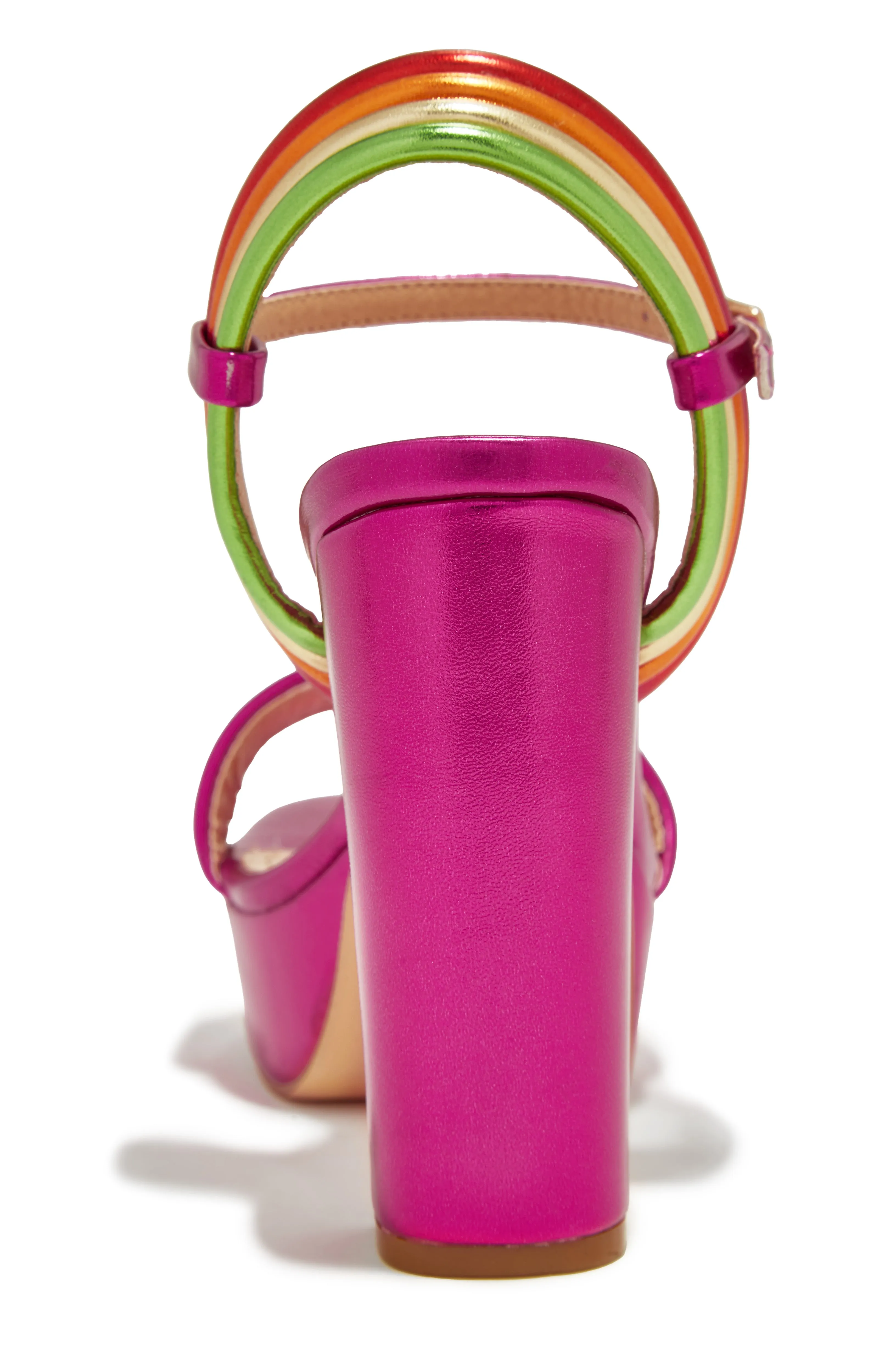 Ariana Block Platform High Heels - Pink sold by Miss Lola product image thumbnail 5