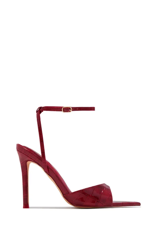 Kelcie Single Sole Heels - Red sold by Miss Lola