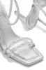 Miliana Embellished Heels - Silver sold by Miss Lola