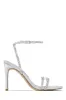 Miliana Embellished Heels - Silver sold by Miss Lola