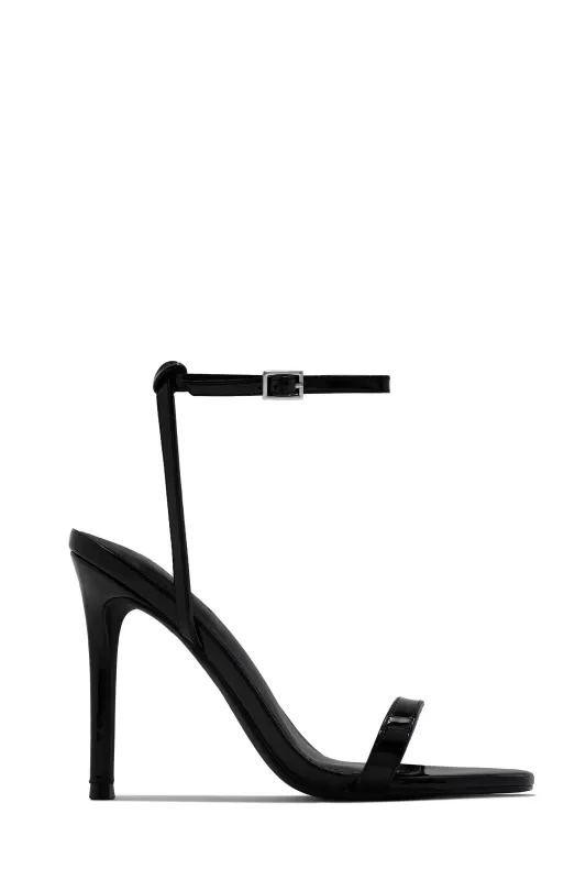 Evelin Single Sole Heels - Black sold by Miss Lola