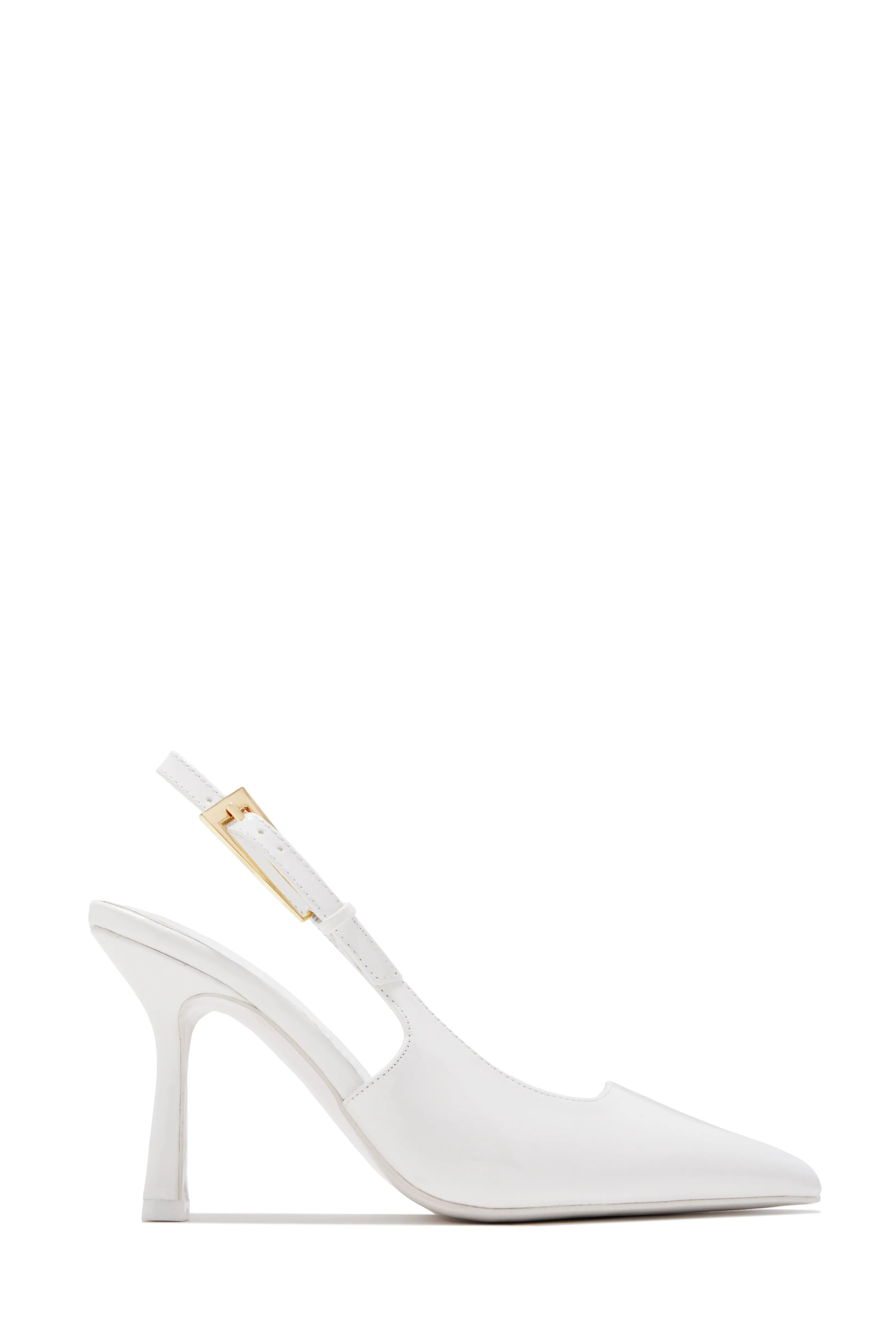 Caroline Slingback Pumps - White sold by Miss Lola