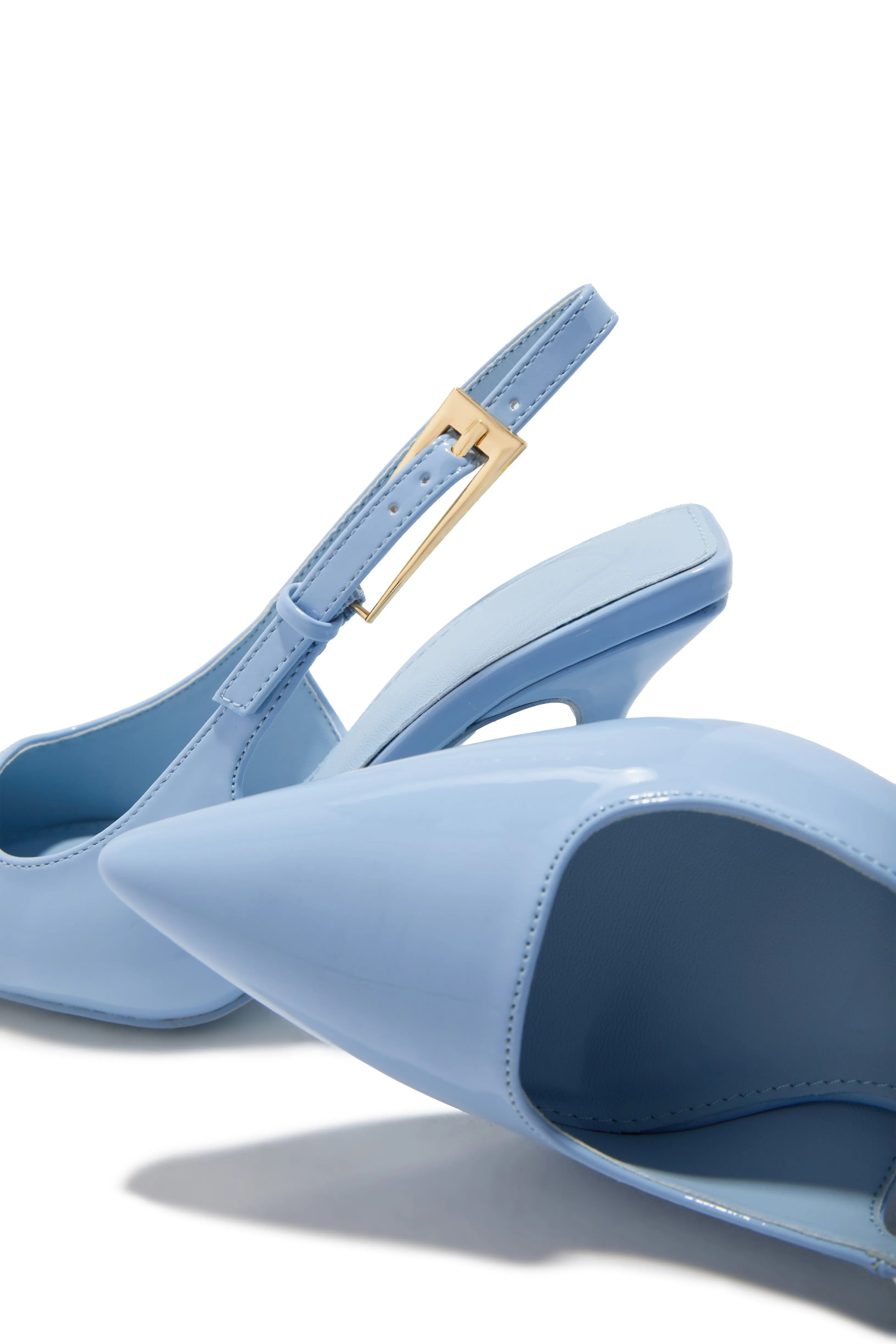 Caroline Slingback Pumps - Blue sold by Miss Lola product image thumbnail 2