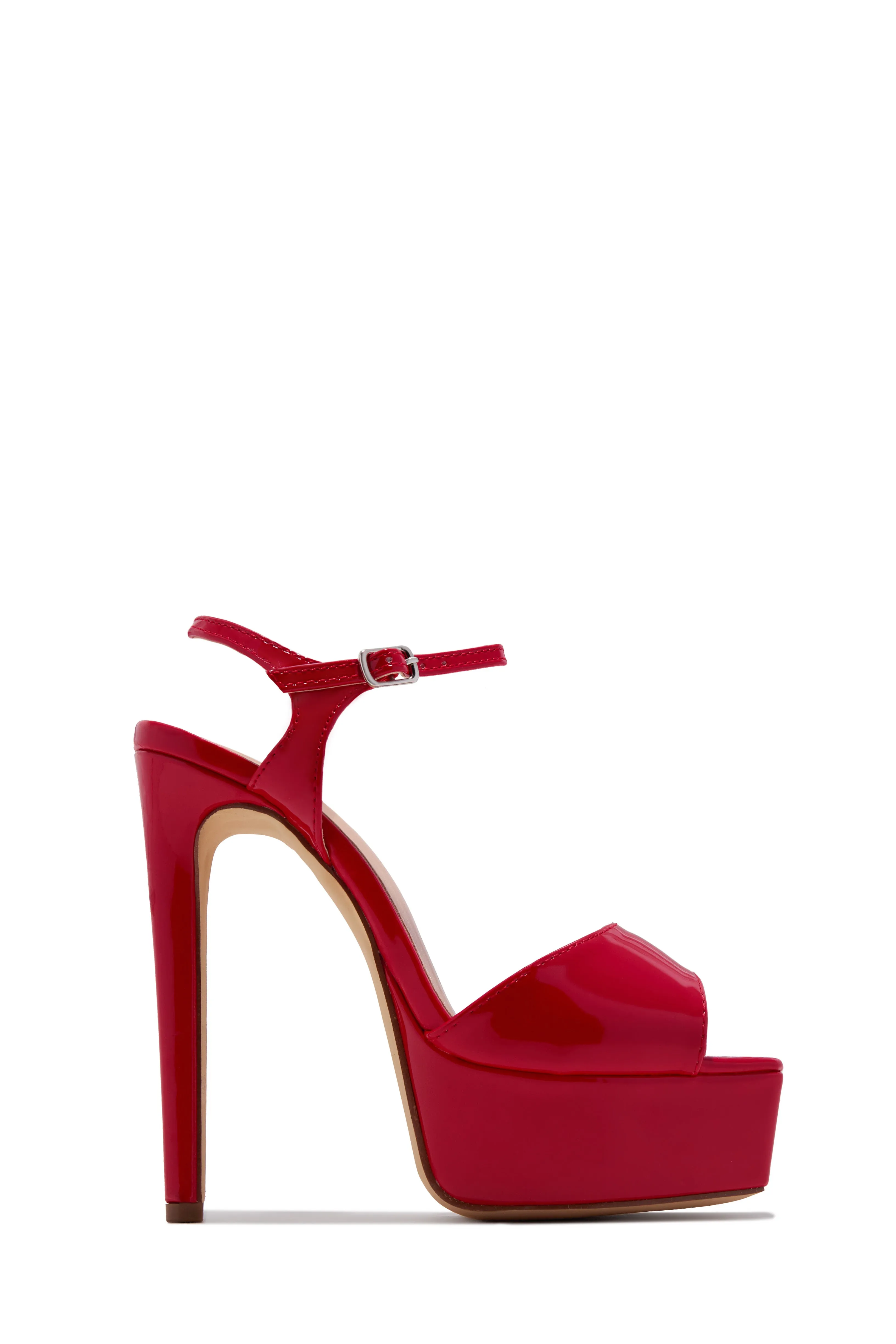 Paulina Platform High Heels - Red sold by Miss Lola