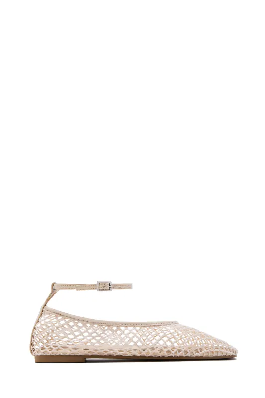 Kenley Mesh Flats - Nude sold by Miss Lola