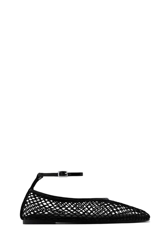 Kenley Mesh Flats - Black sold by Miss Lola