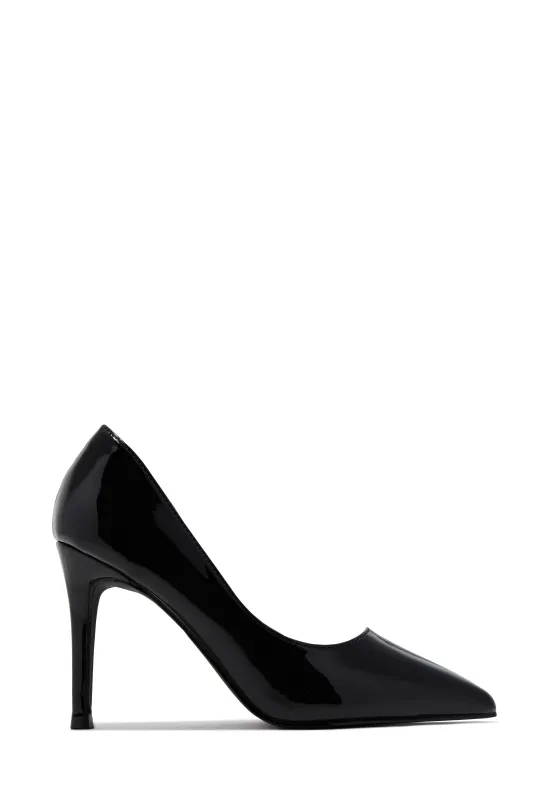 Kylan Heel Pumps - Black sold by Miss Lola