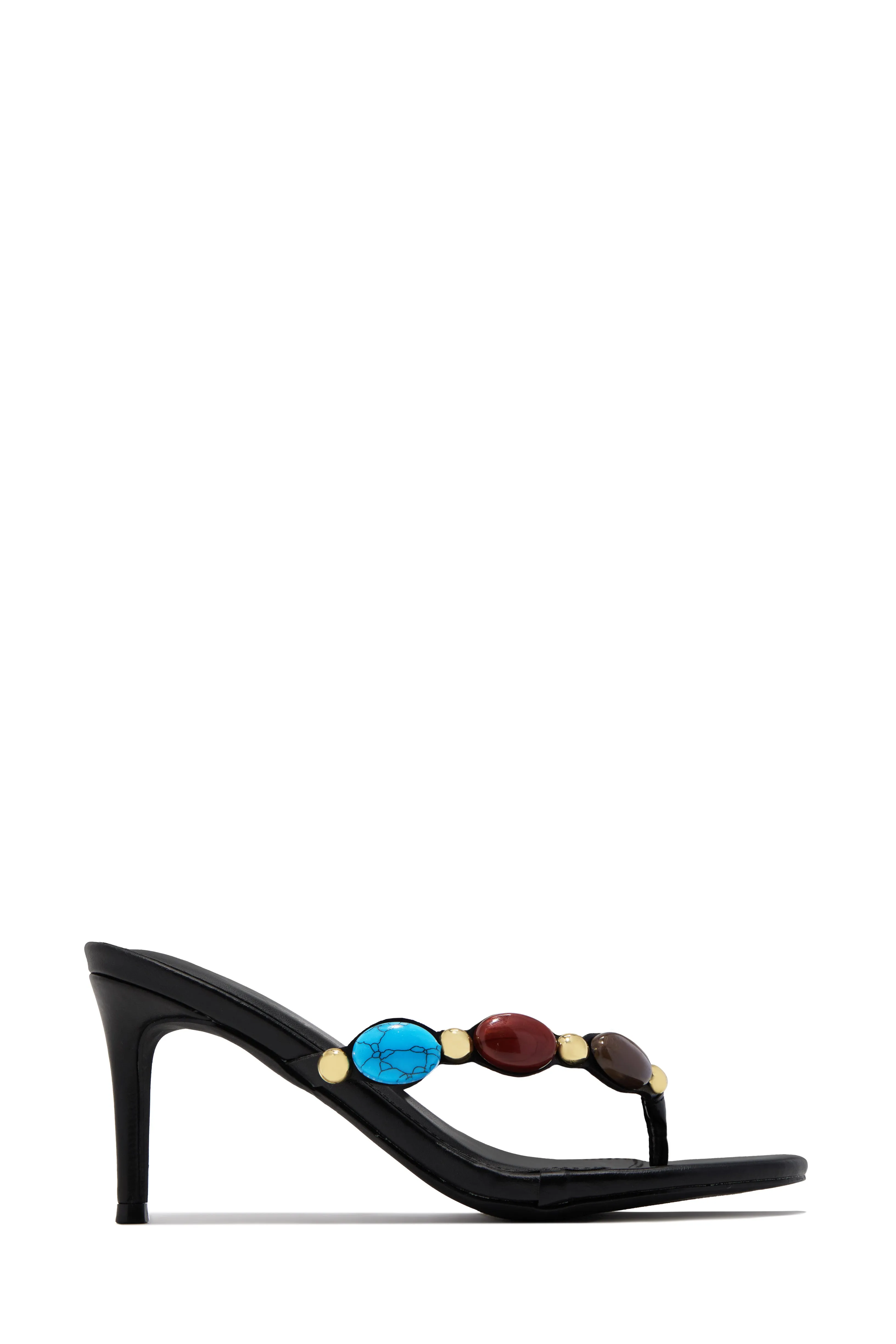 Kalani Mid Heel Mules - Black sold by Miss Lola product image thumbnail 3