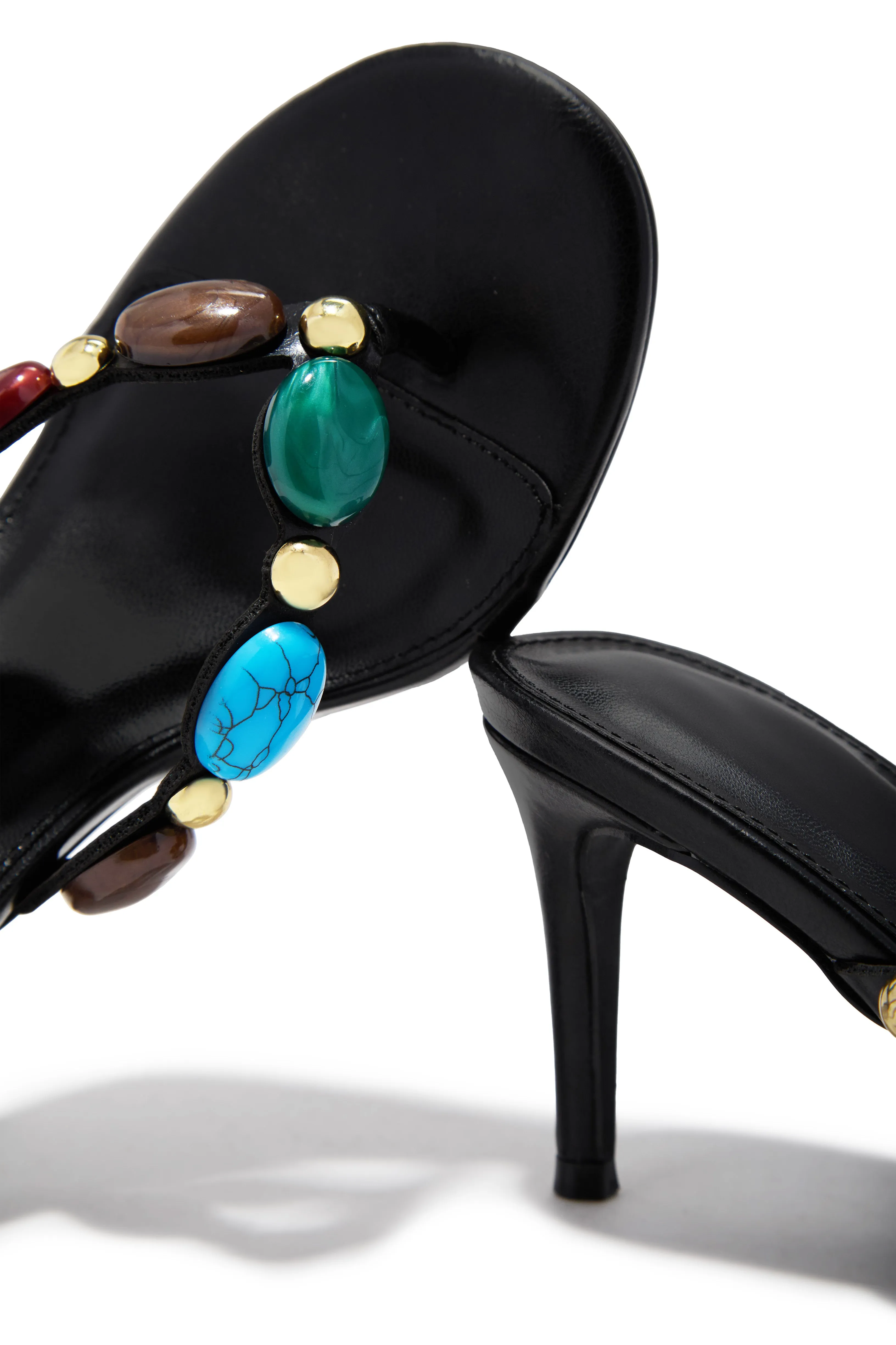 Kalani Mid Heel Mules - Black sold by Miss Lola product image thumbnail 2