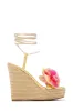 Maui Lace Up Platform Wedges - Gold sold by Miss Lola