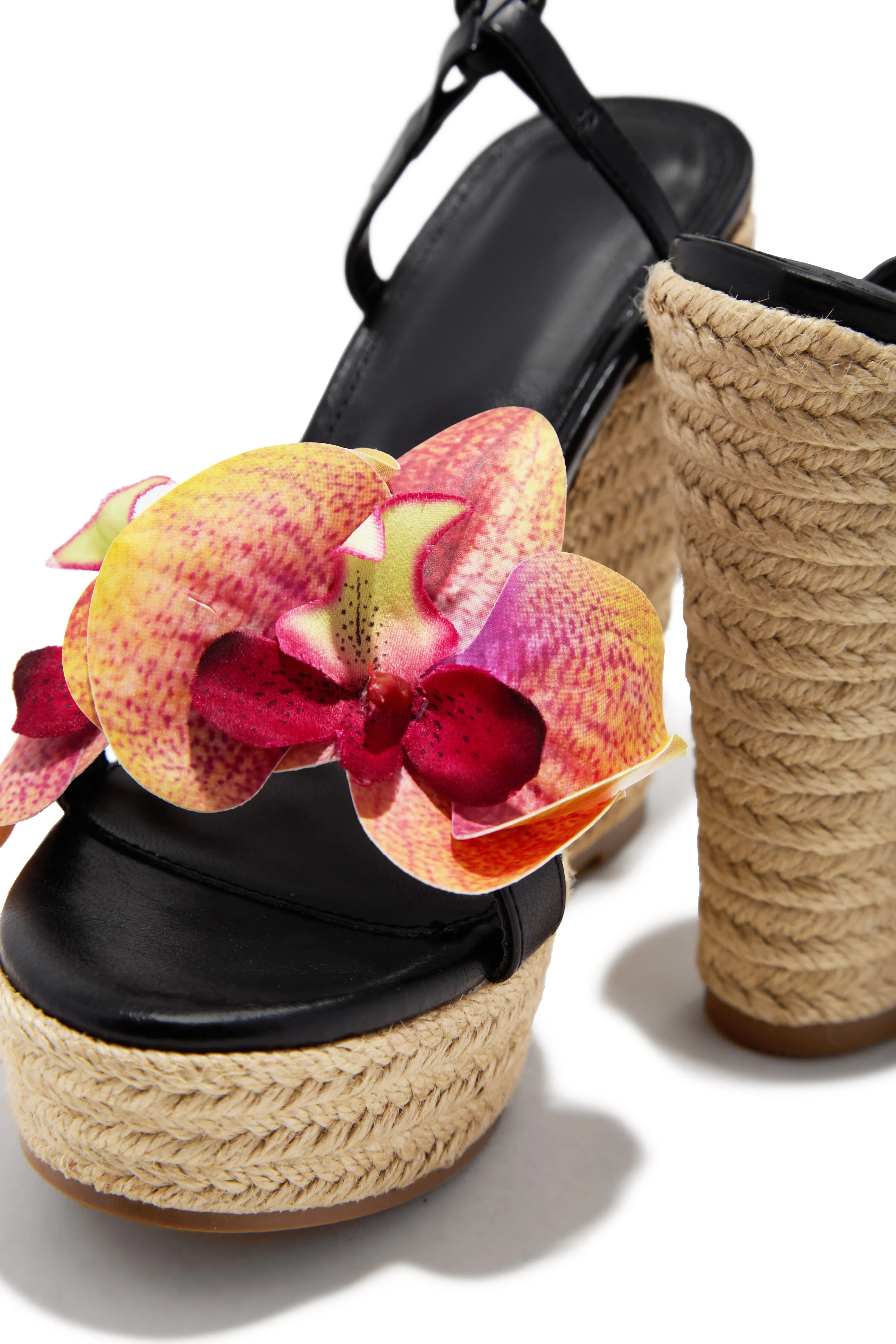 Maui Lace Up Platform Wedges - Black sold by Miss Lola product image thumbnail 2