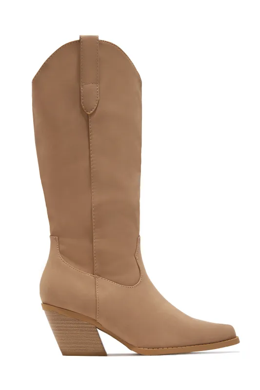 Festival Forever Cowgirl Boots - Taupe sold by Miss Lola