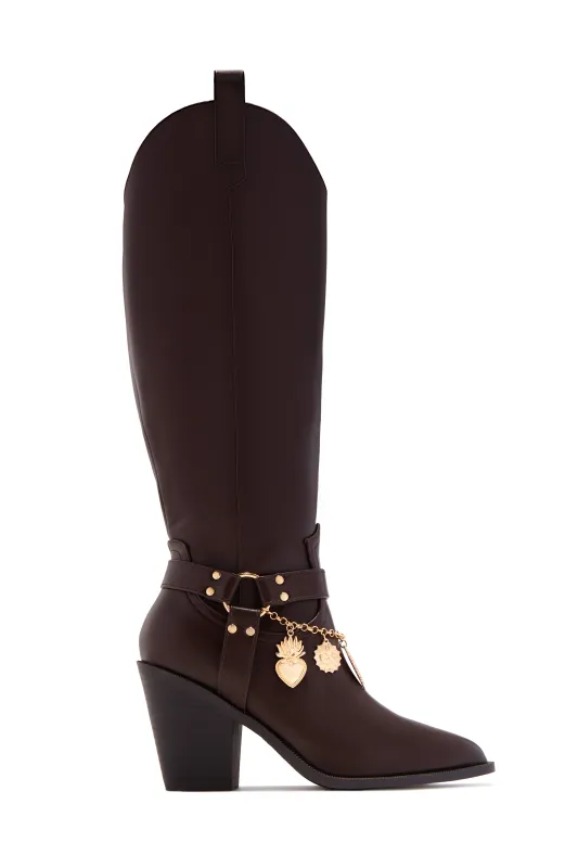 Sunsets & Festivals Cowgirl Boots - Brown sold by Miss Lola