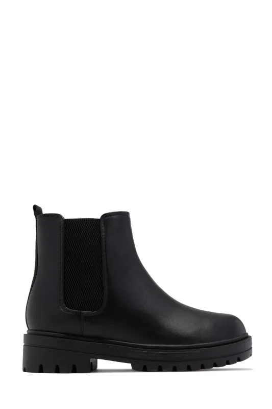 Nicolo Pull On Chelsea Boots - Black sold by Miss Lola