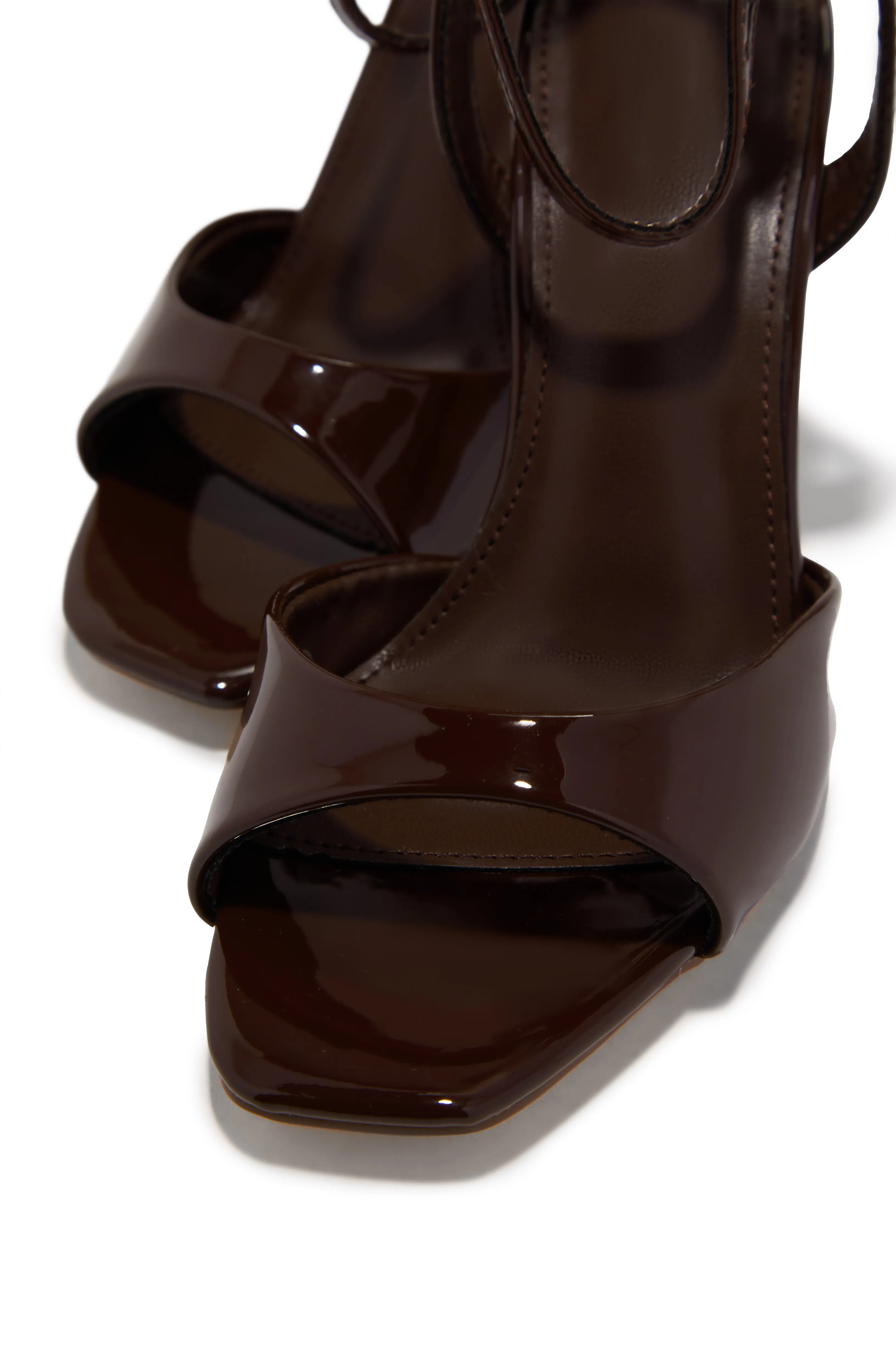 Rubianna Mary Jane Ankle Strap Heels - Brown sold by Miss Lola product image thumbnail 2