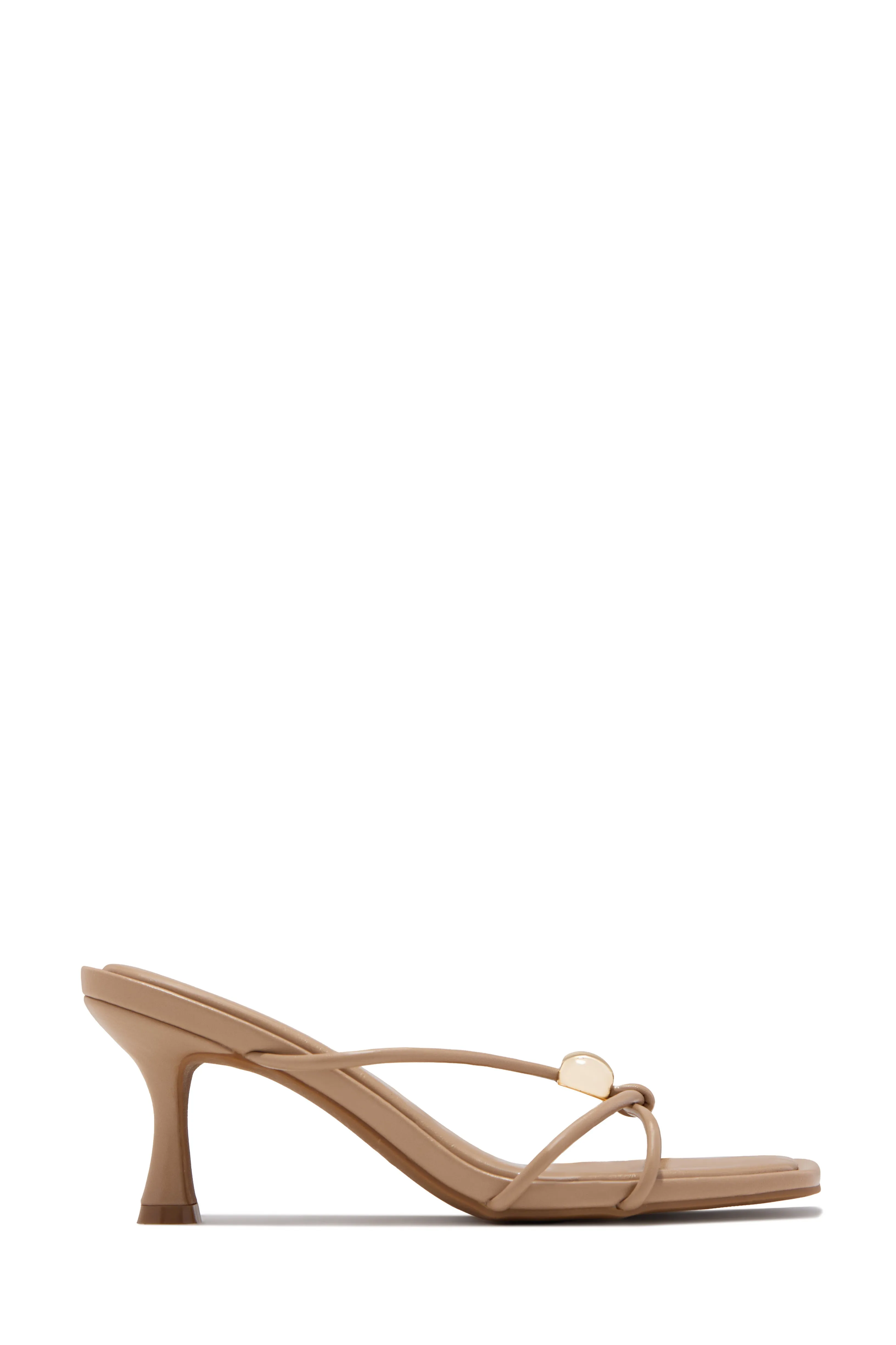 Calia Mid Heel Mules - Nude sold by Miss Lola product image thumbnail 3