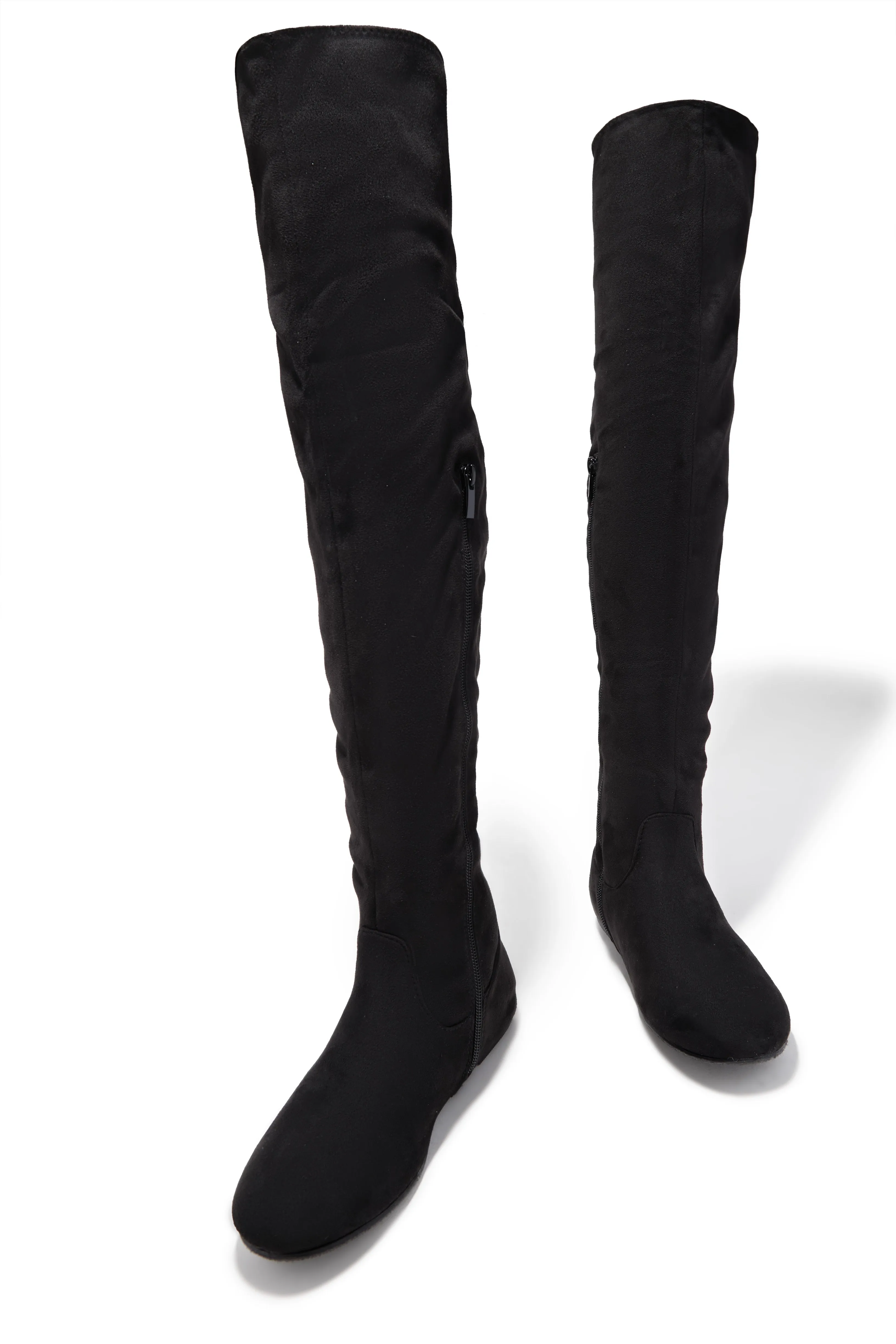 Cozy Season Flat Over The Knee Boots - Black sold by Miss Lola product image thumbnail 3