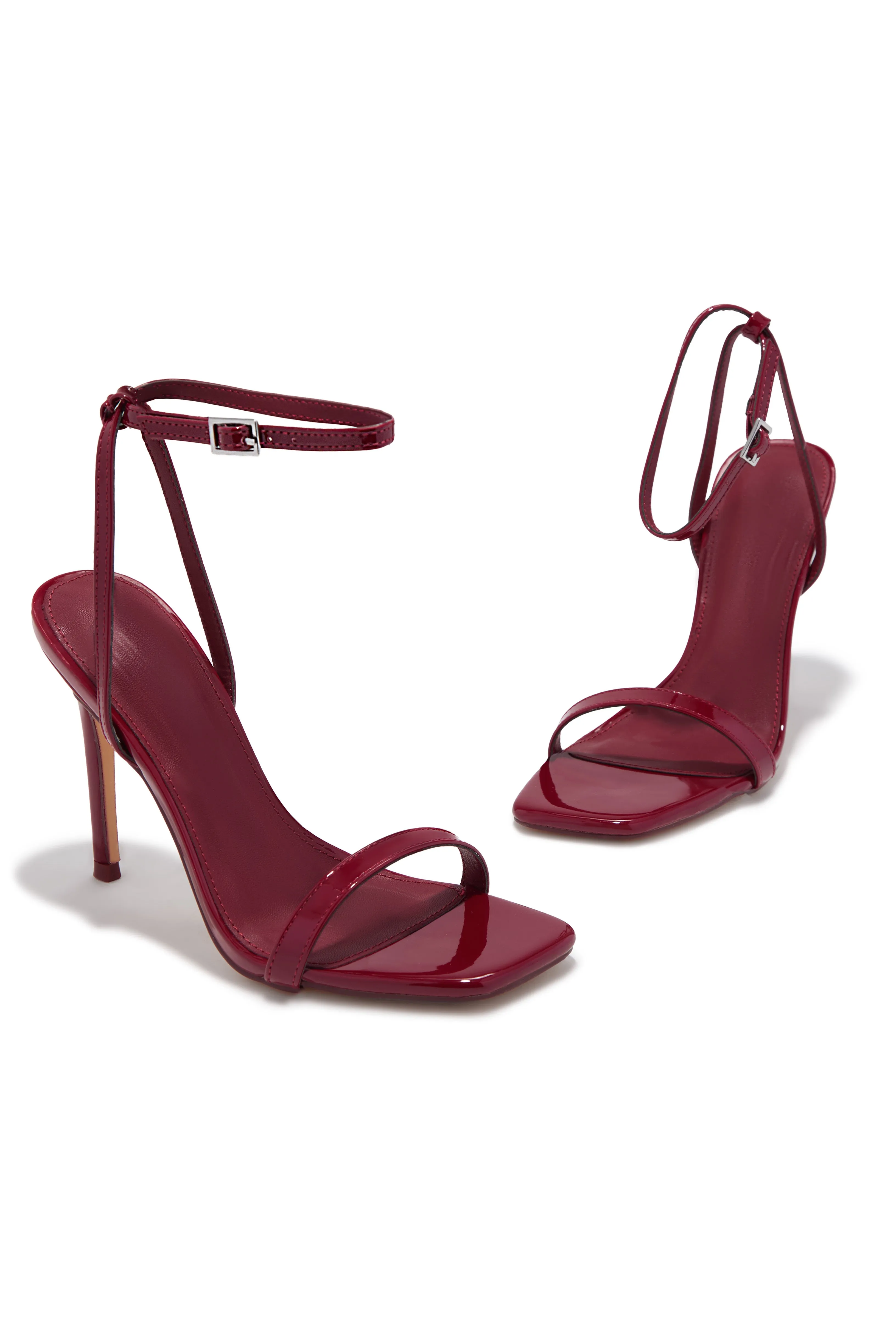 Evelin Single Sole Heels - Wine sold by Miss Lola product image thumbnail 2