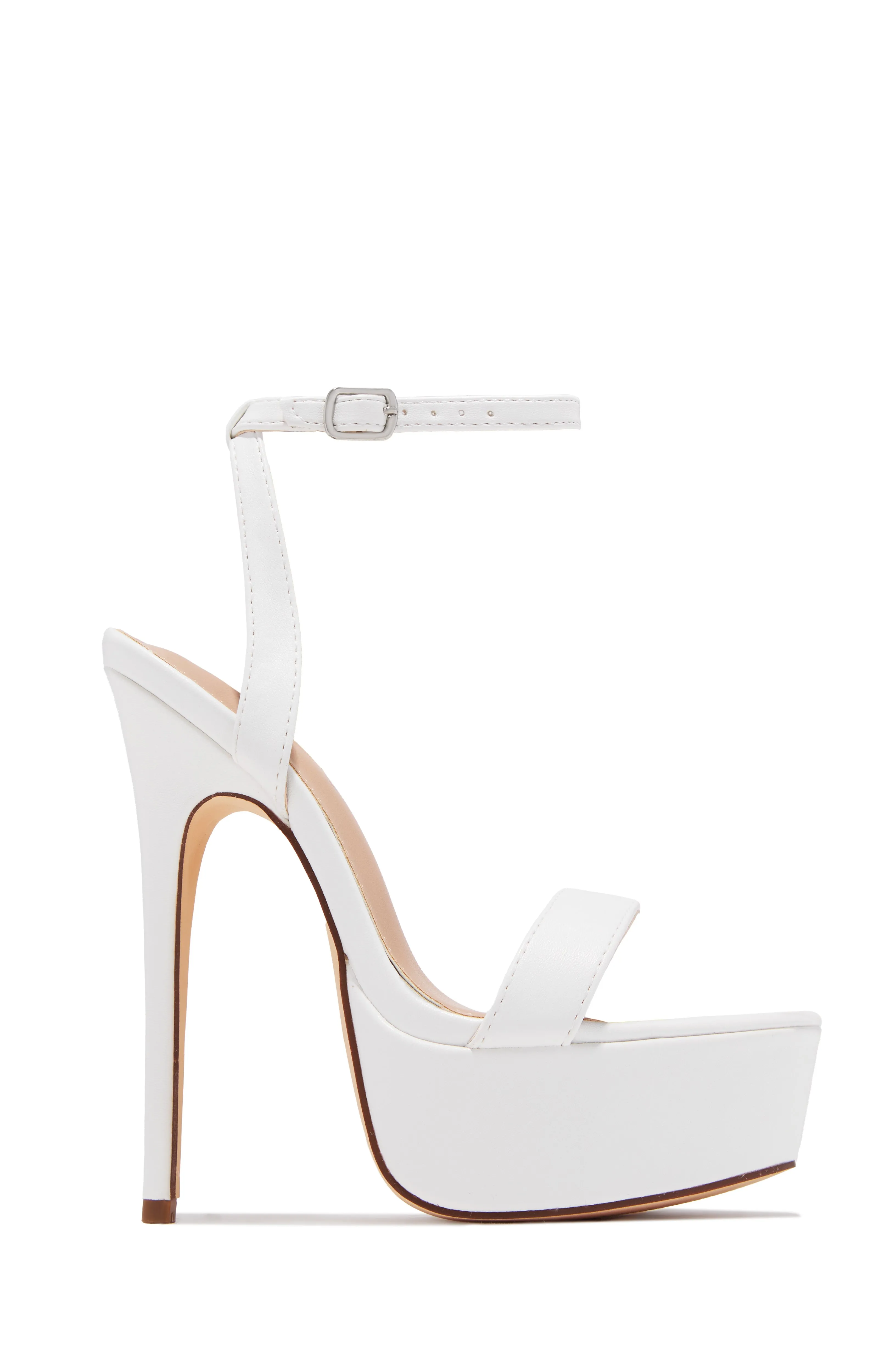 Your Temptation Platform High Heels - White sold by Miss Lola product image thumbnail 3