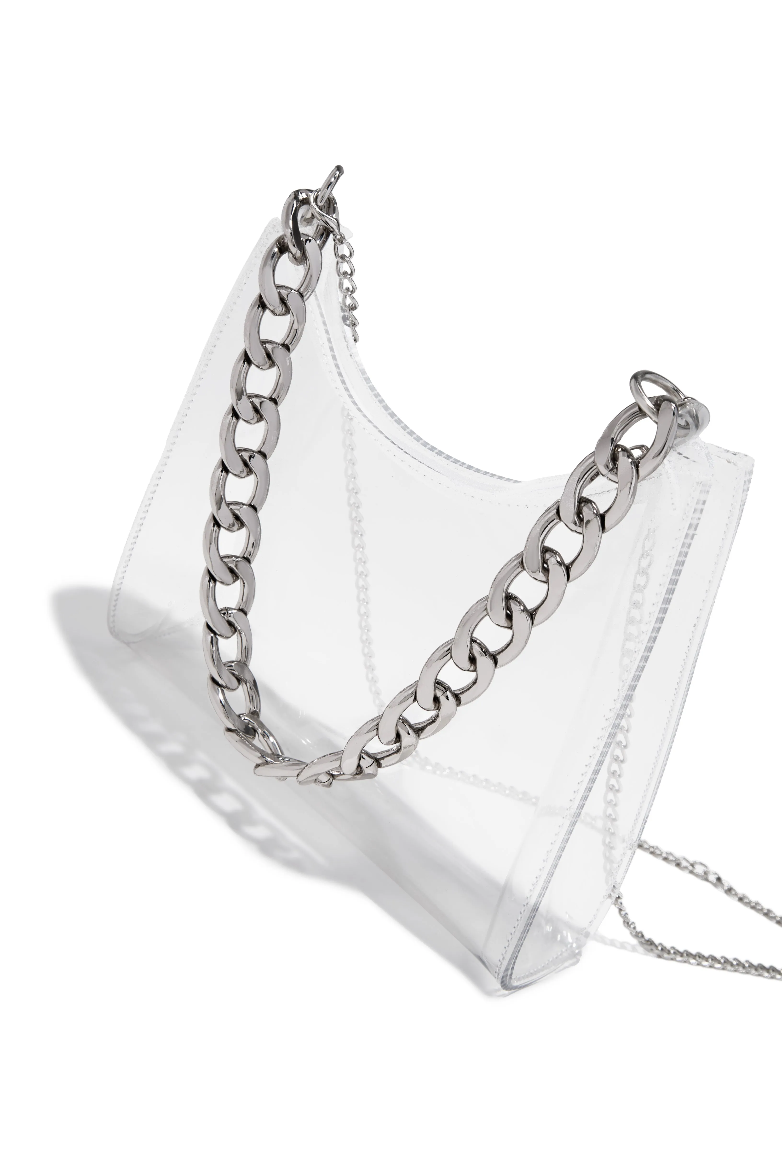 Alena Crossbody Handbag - Clear sold by Miss Lola