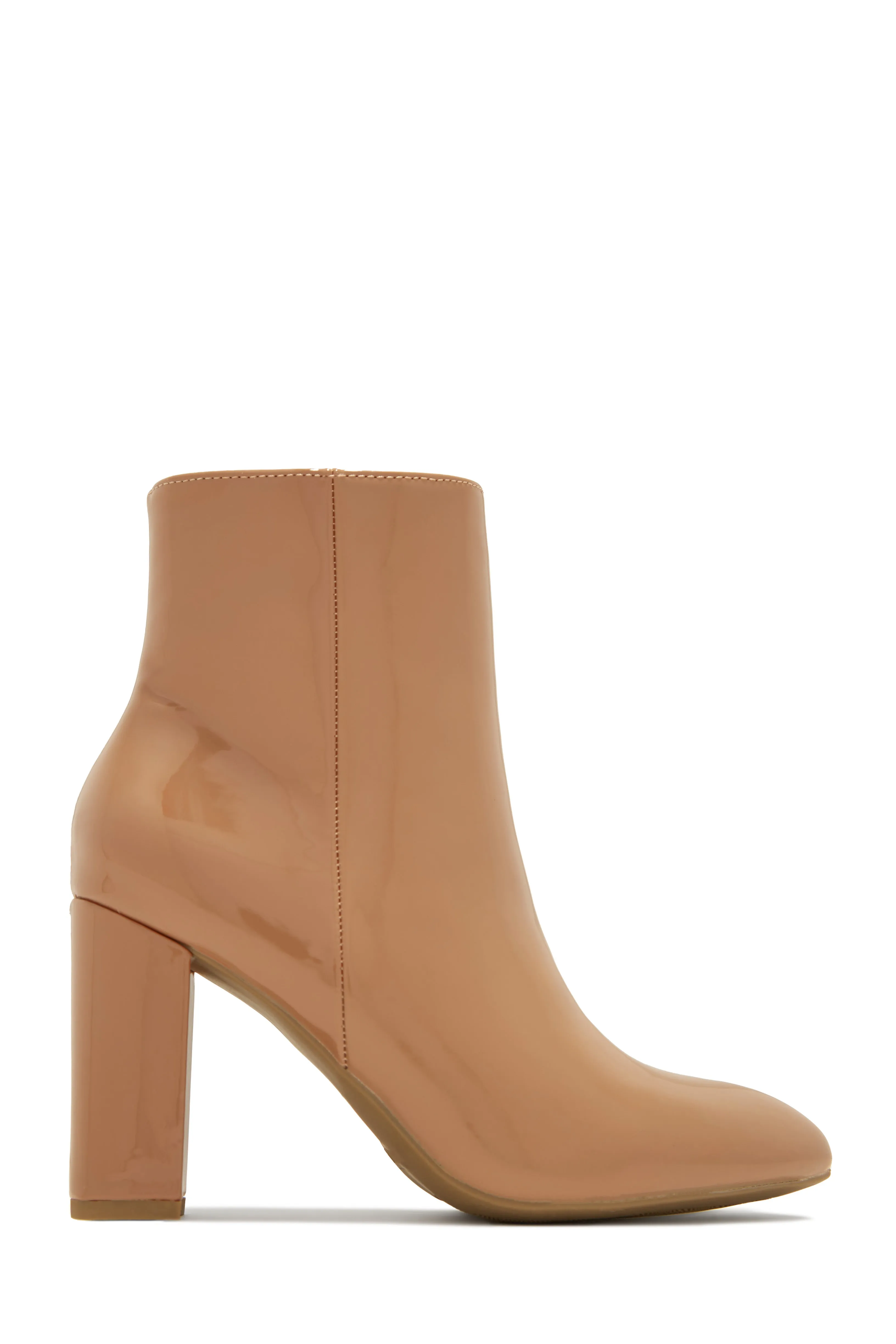 Cindy Block Heel Ankle Boots - Black Pat sold by Miss Lola product image thumbnail 5