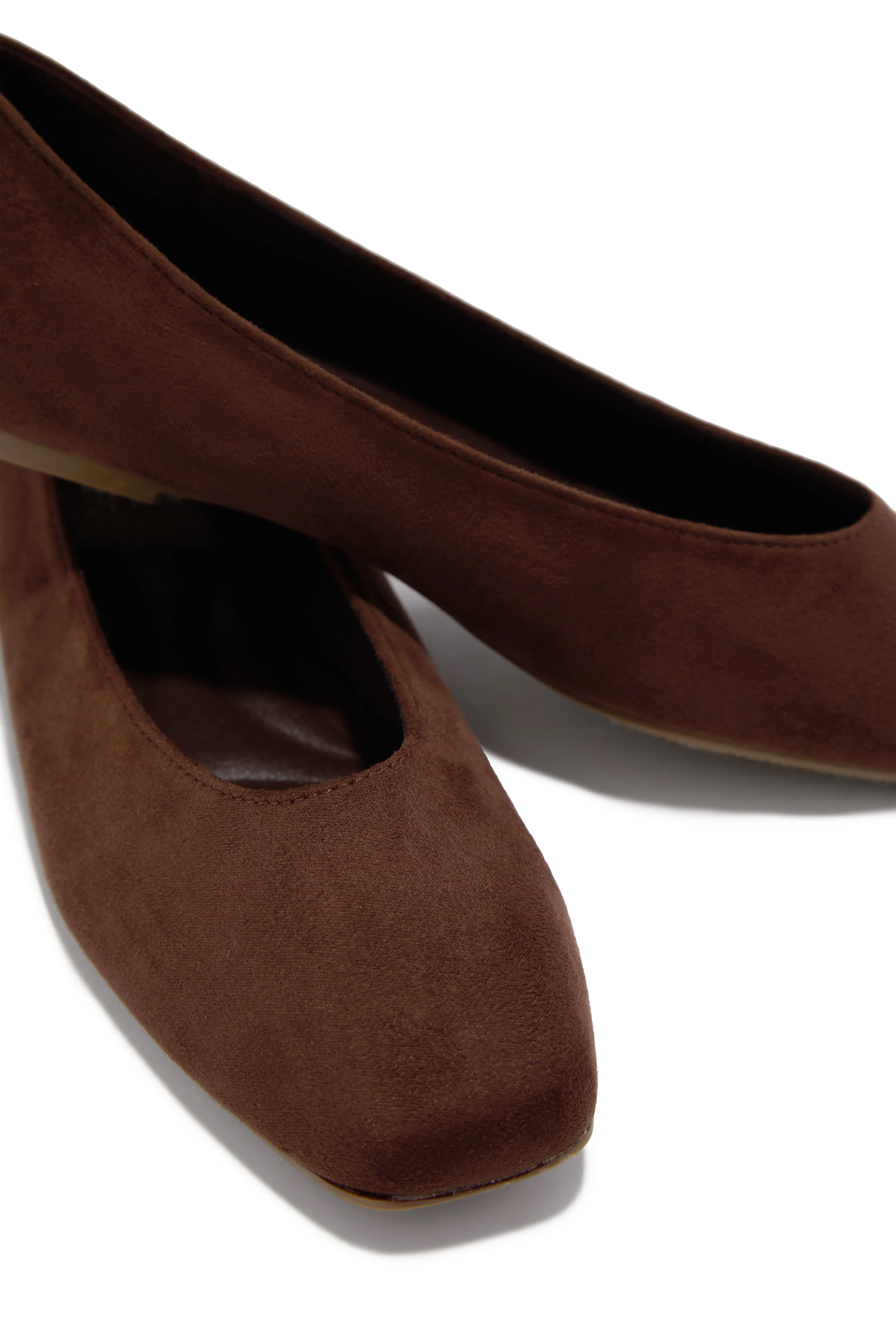 Claira Ballet Flats - Brown Suede sold by Miss Lola product image thumbnail 2