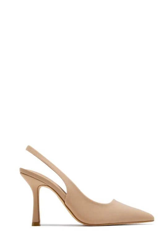 Cari Slingback Pumps - Nude sold by Miss Lola