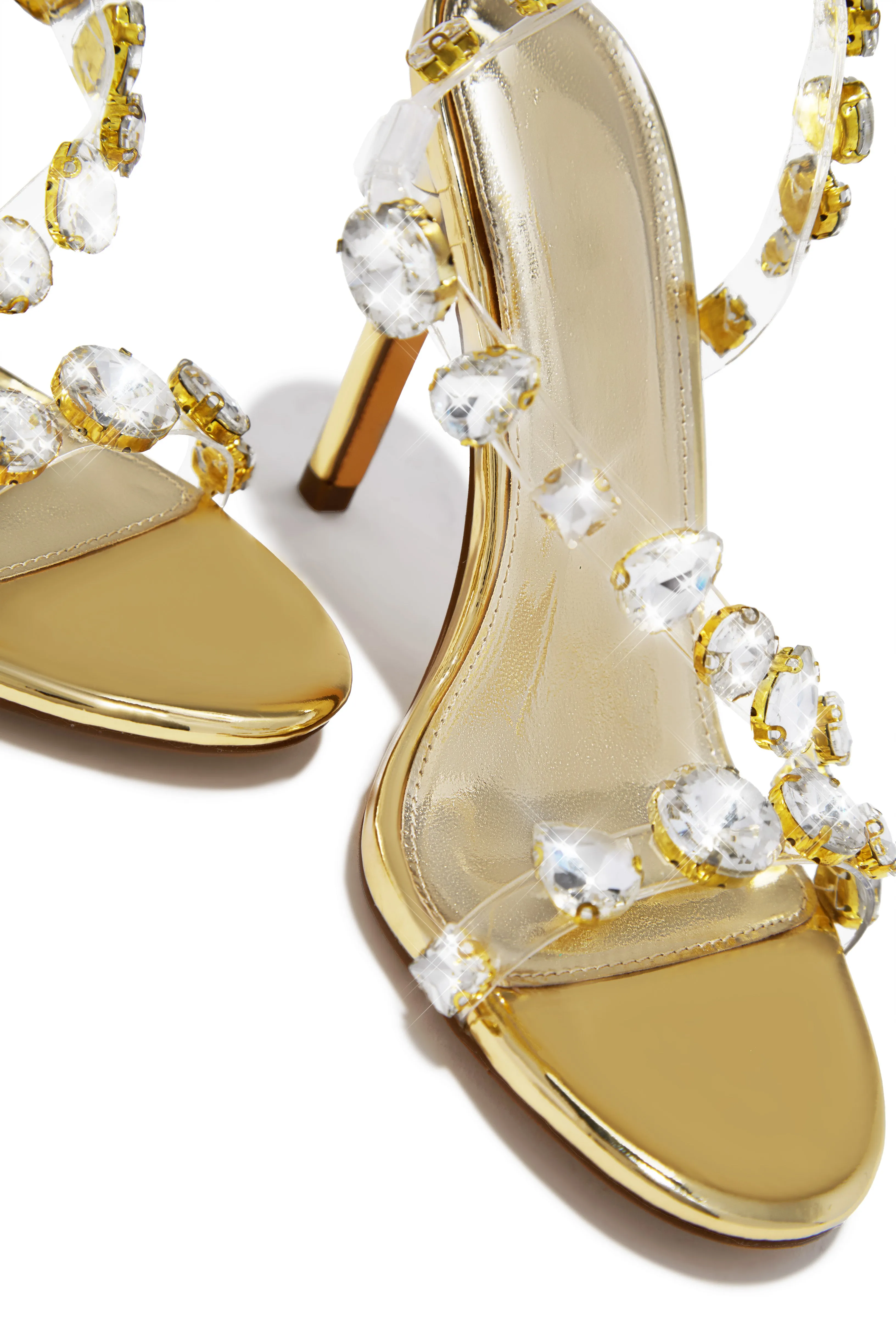 Kiah Embellished Slingback Heels - Gold sold by Miss Lola product image thumbnail 2