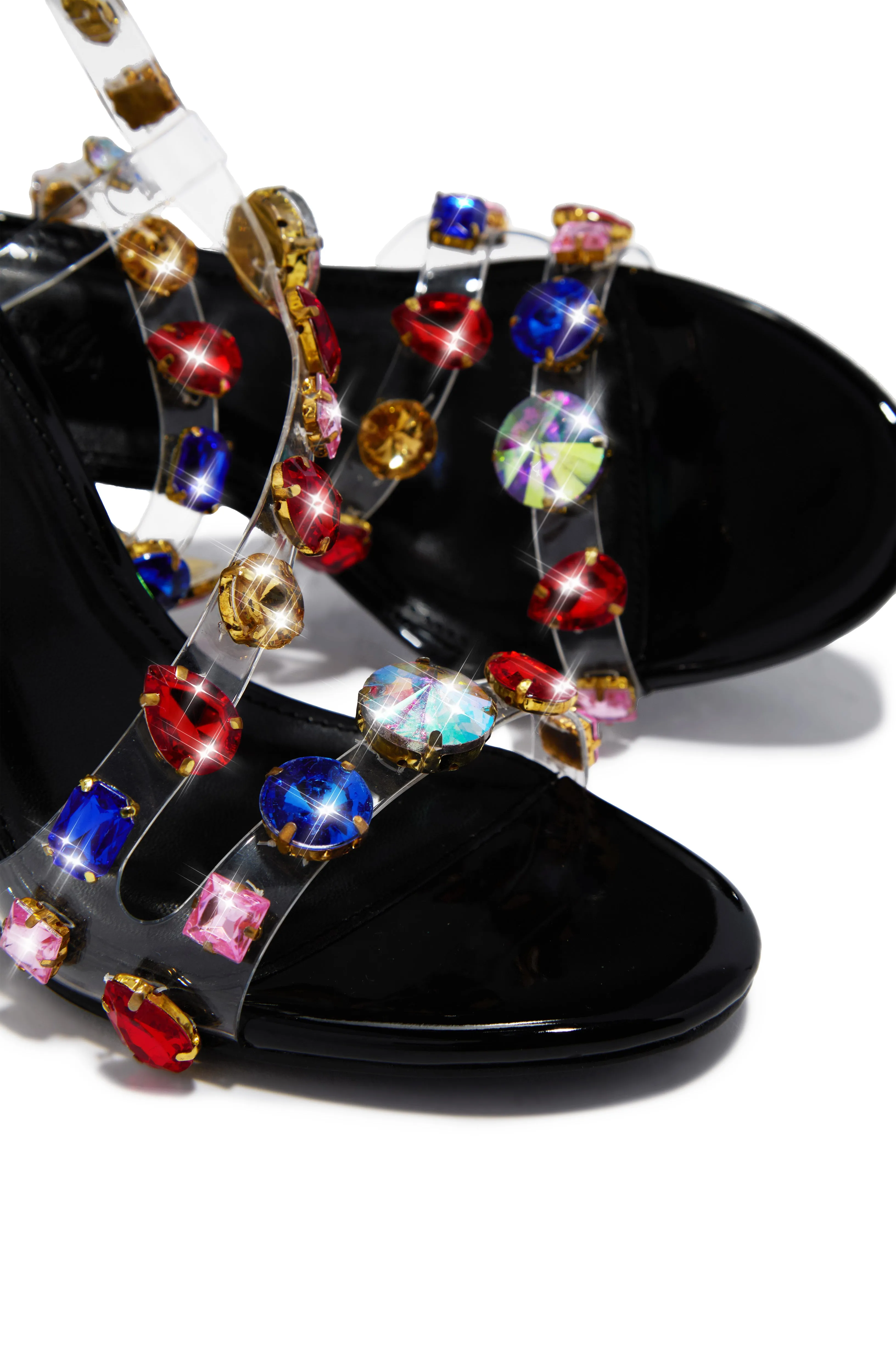 Kiah Embellished Slingback Heels - Black sold by Miss Lola product image thumbnail 2