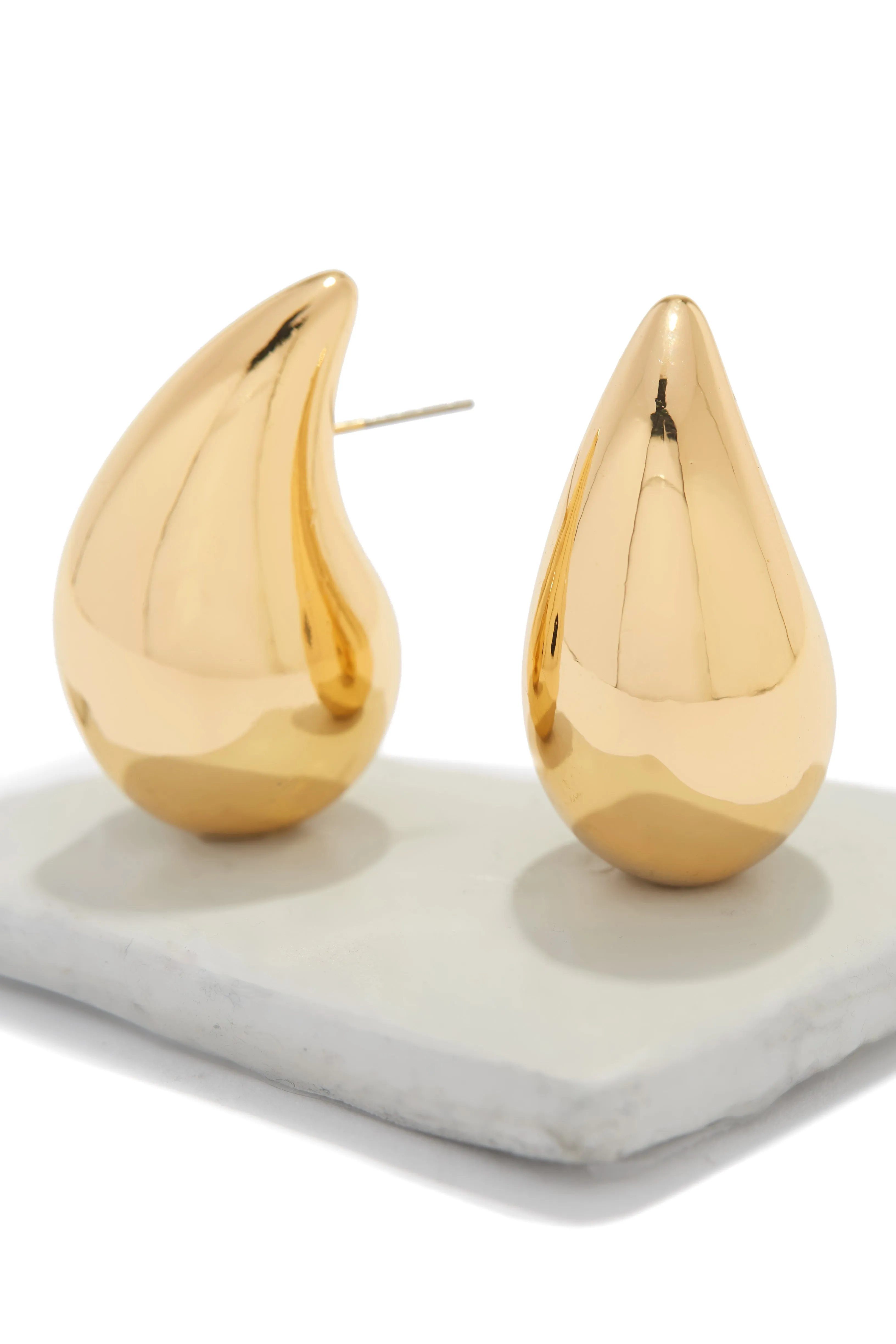 Kayline Chunky Statement Earring - Gold sold by Miss Lola