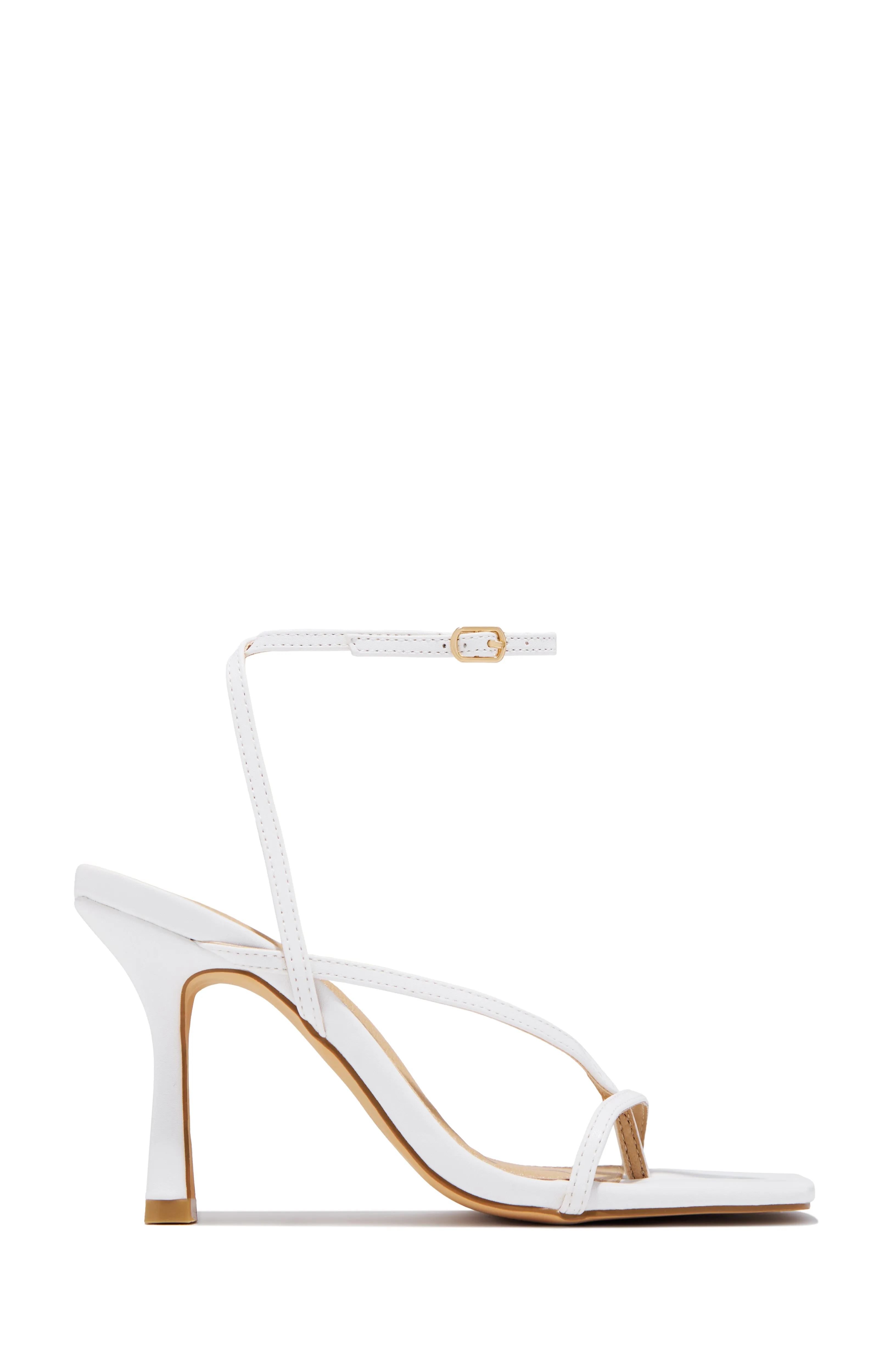 Eren Ankle Strap Heels - White sold by Miss Lola product image thumbnail 3