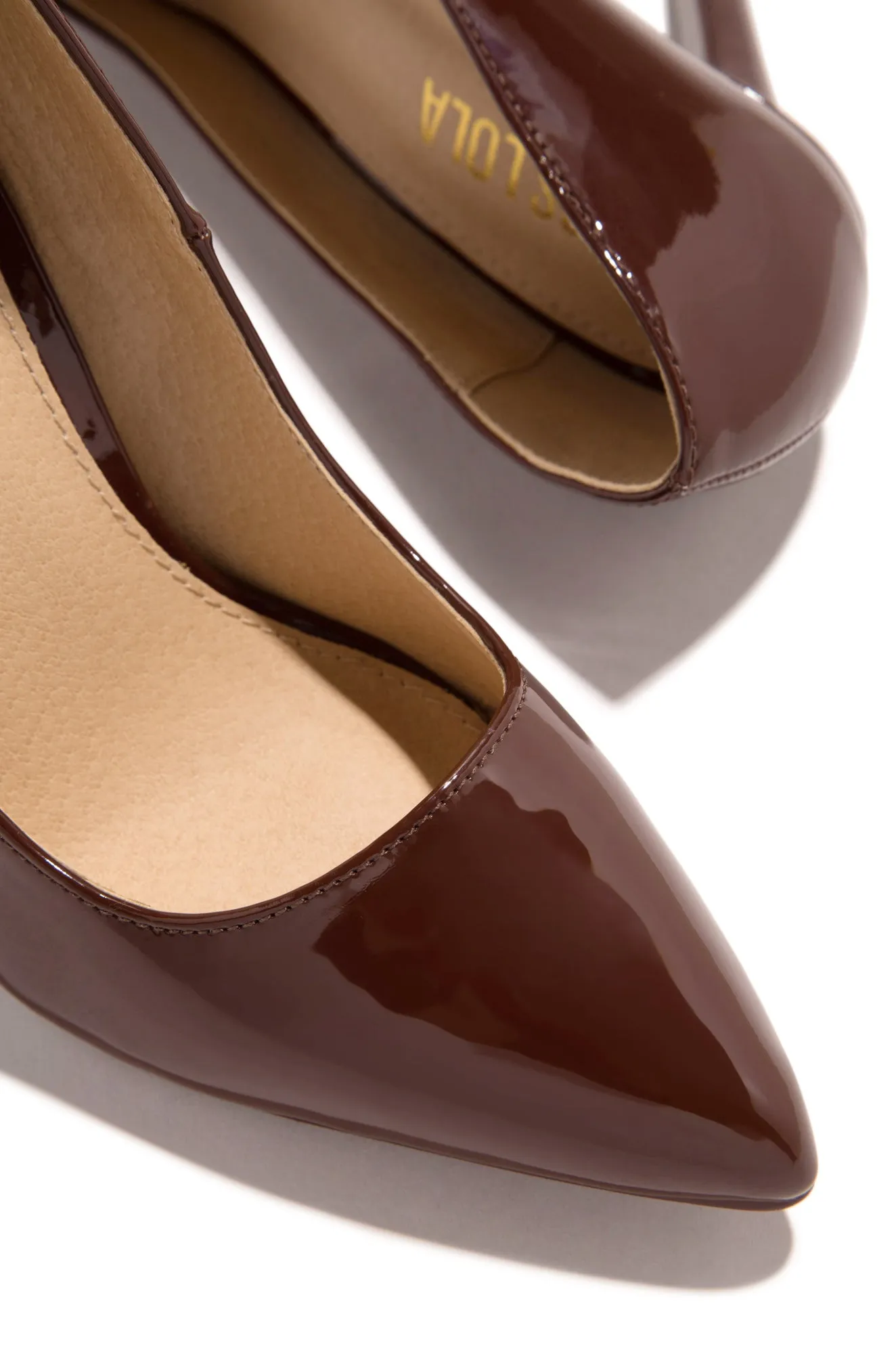 Internet Celebrity High Heel Pumps - Brown sold by Miss Lola product image thumbnail 4