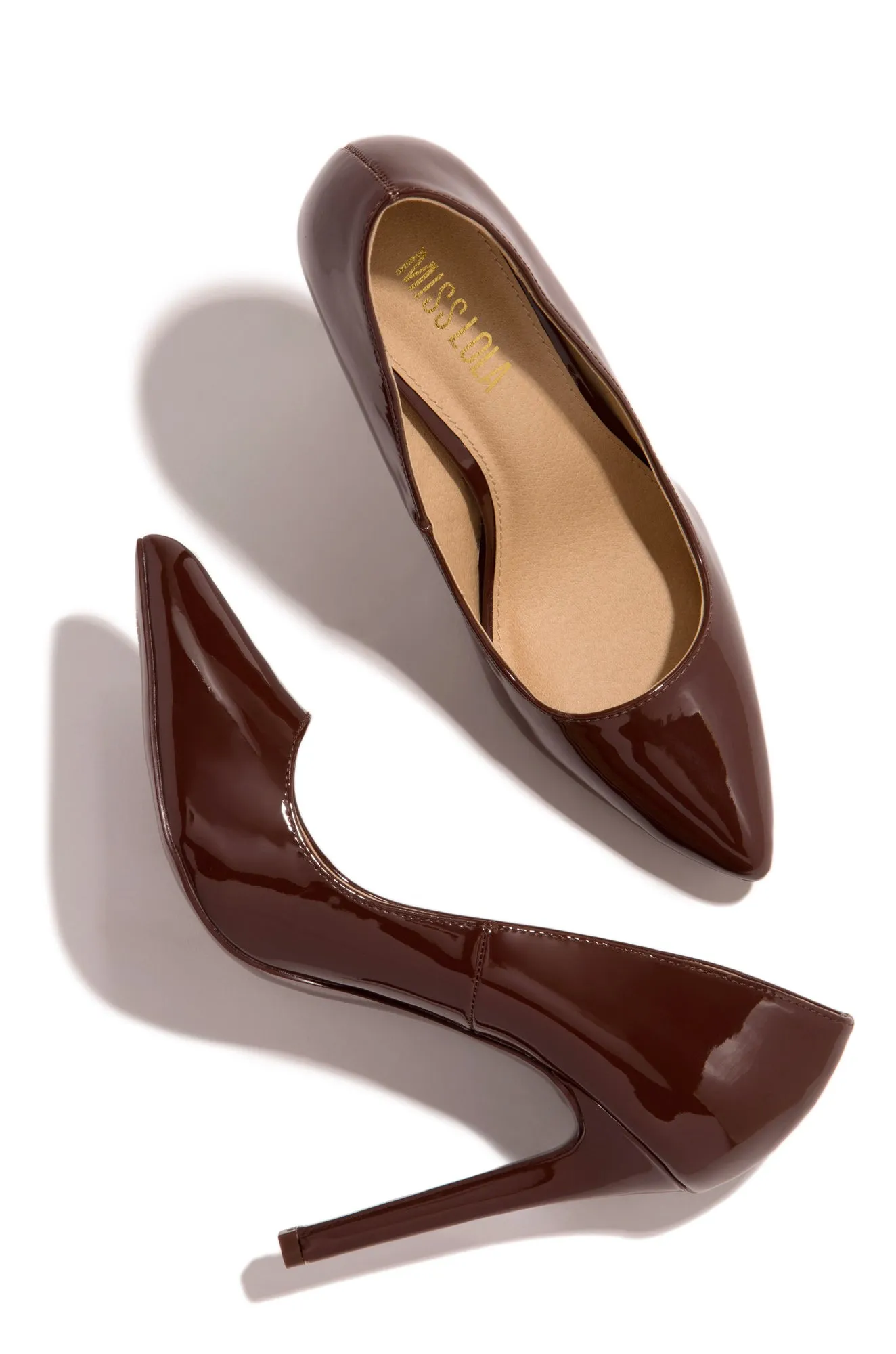 Internet Celebrity High Heel Pumps - Brown sold by Miss Lola product image thumbnail 2