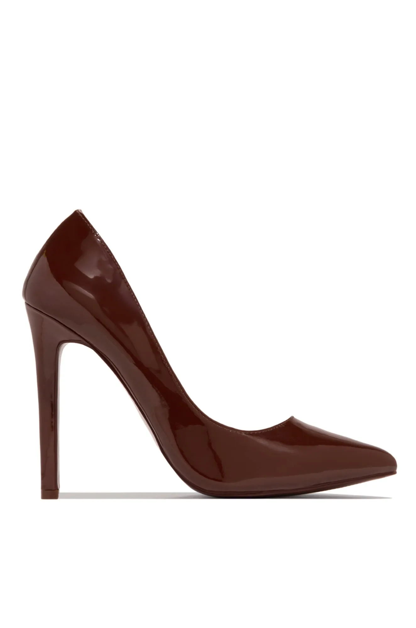 Internet Celebrity High Heel Pumps - Brown sold by Miss Lola product image thumbnail 3