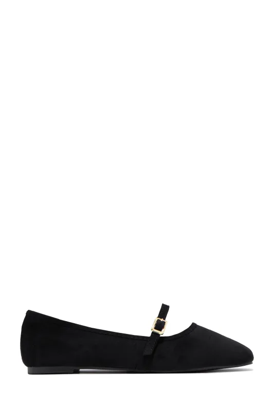 Ellie Mary Jane Flats - Black sold by Miss Lola