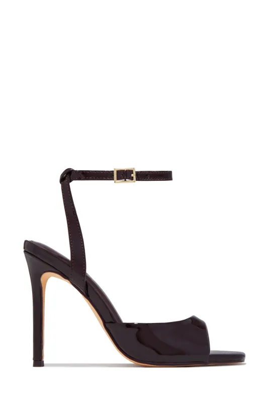 Rubi Mary Jane Strap Heels - Brown sold by Miss Lola