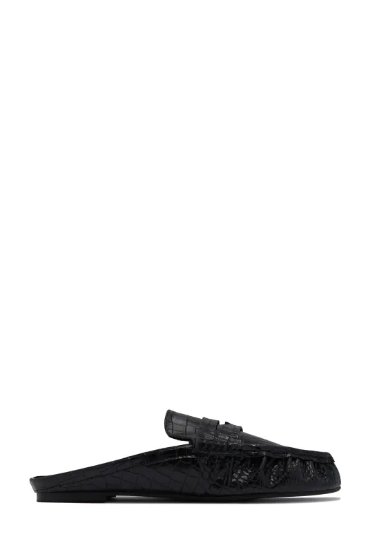 Julia Slip On Loafer Flats - Black sold by Miss Lola
